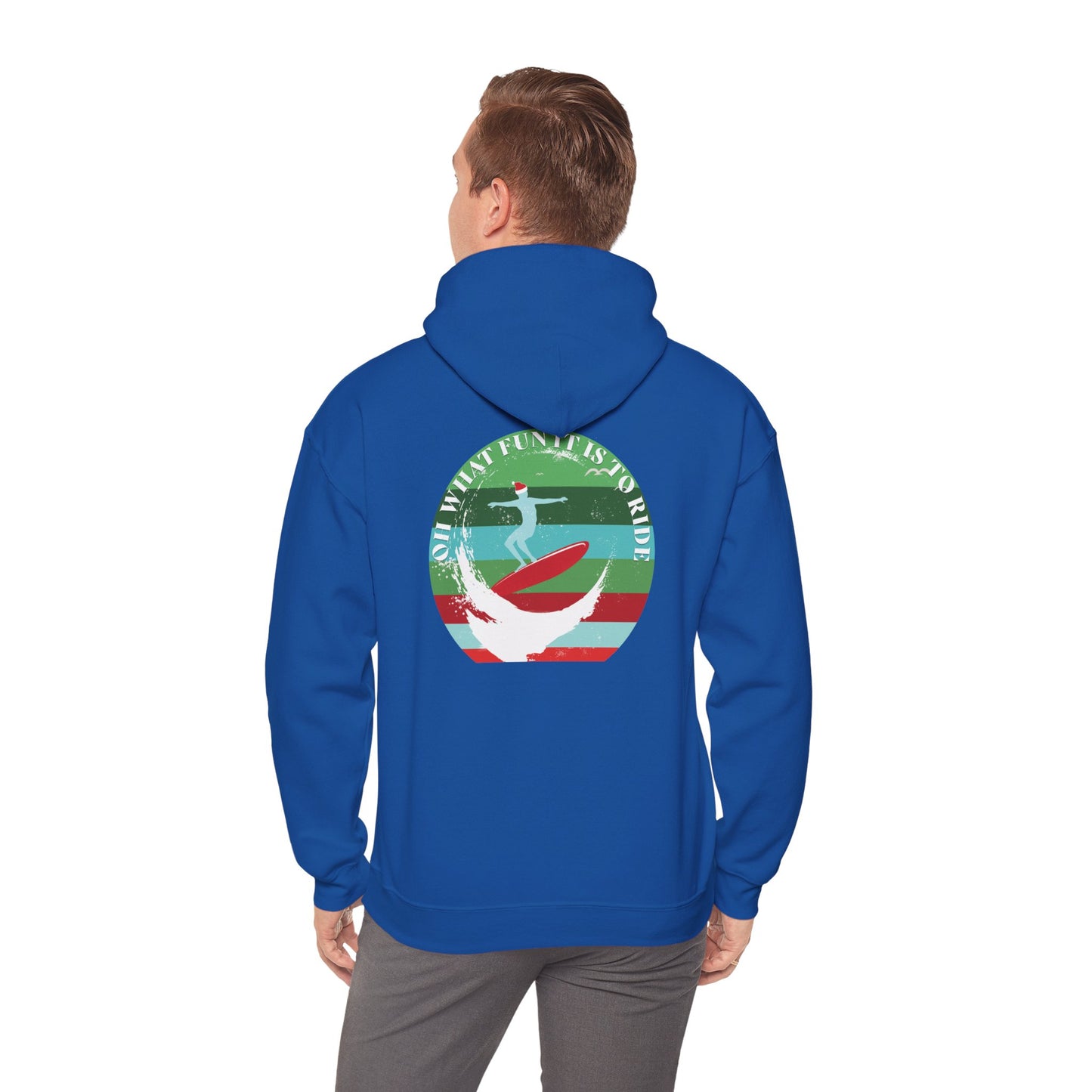 Adult Christmas Surf Hoodie - Gildan