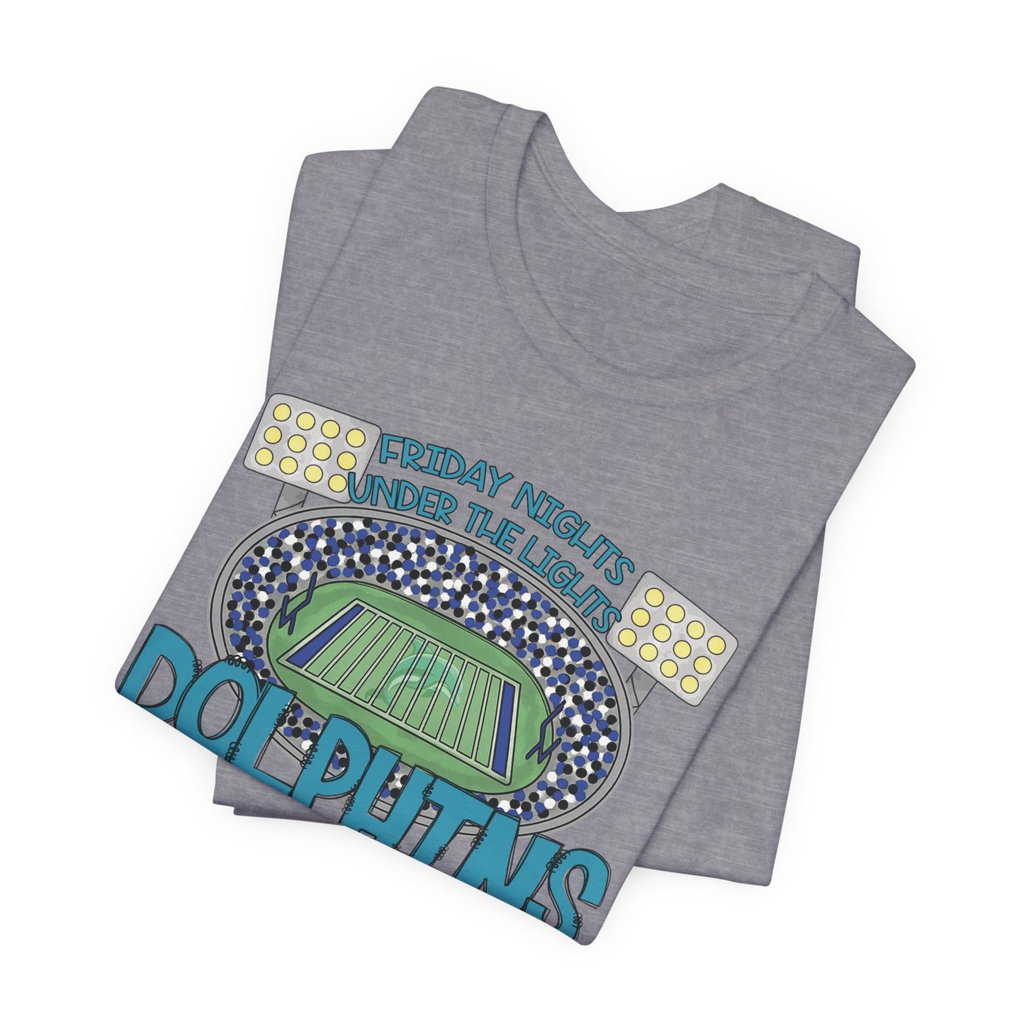 Adult Dolphins Friday Nights Under the Lights Tee