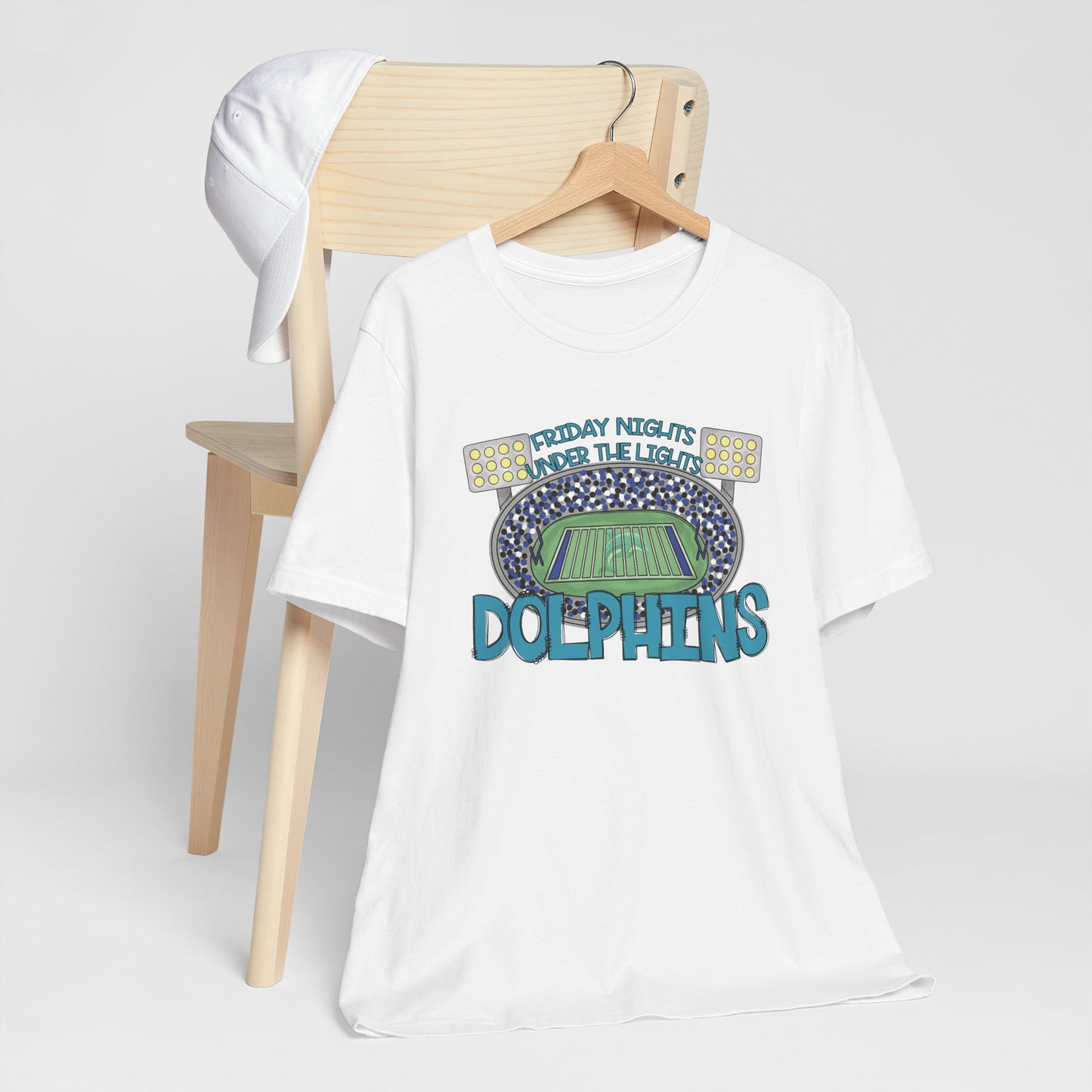 Adult Dolphins Friday Nights Under the Lights Tee