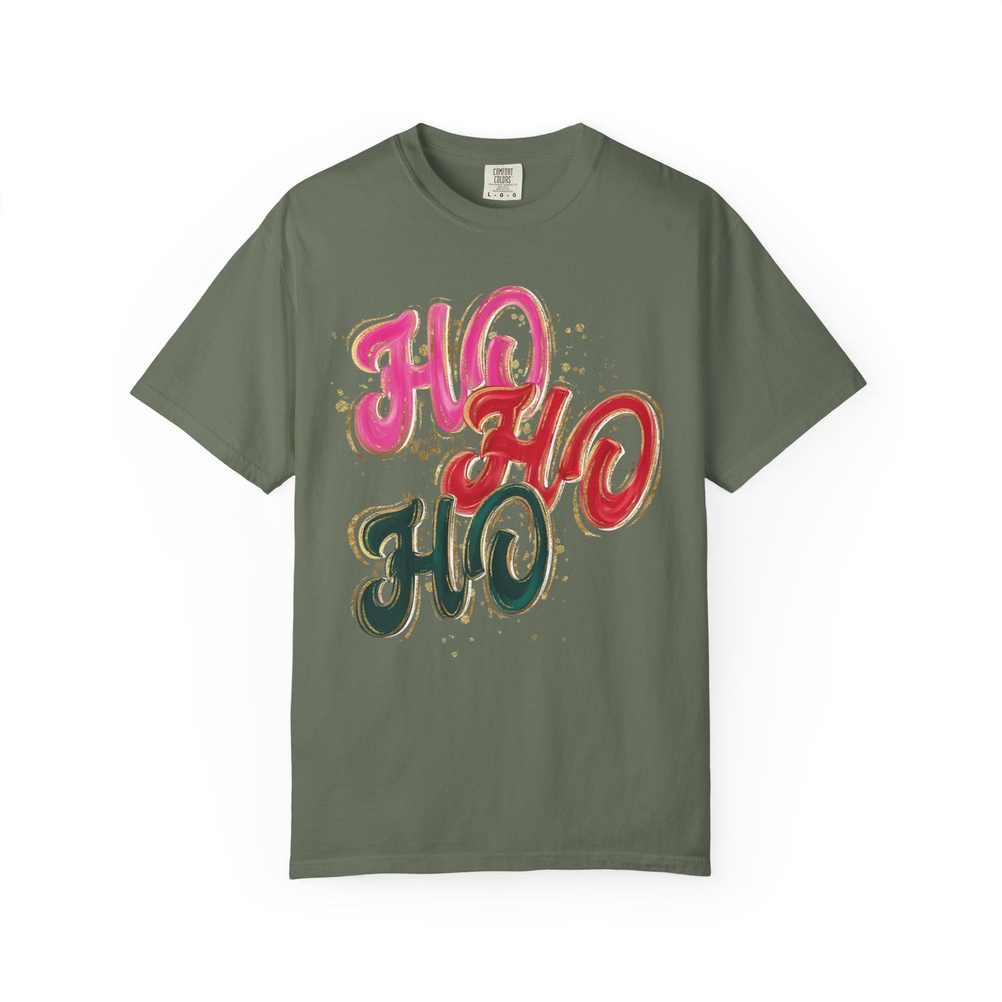 Ho Ho Ho Christmas Tee- Comfort Colors