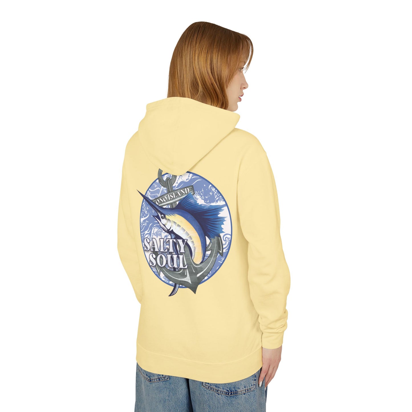 Adult Ono Island Salty Soul Pastels Hooded Sweatshirt - Comfort Colors