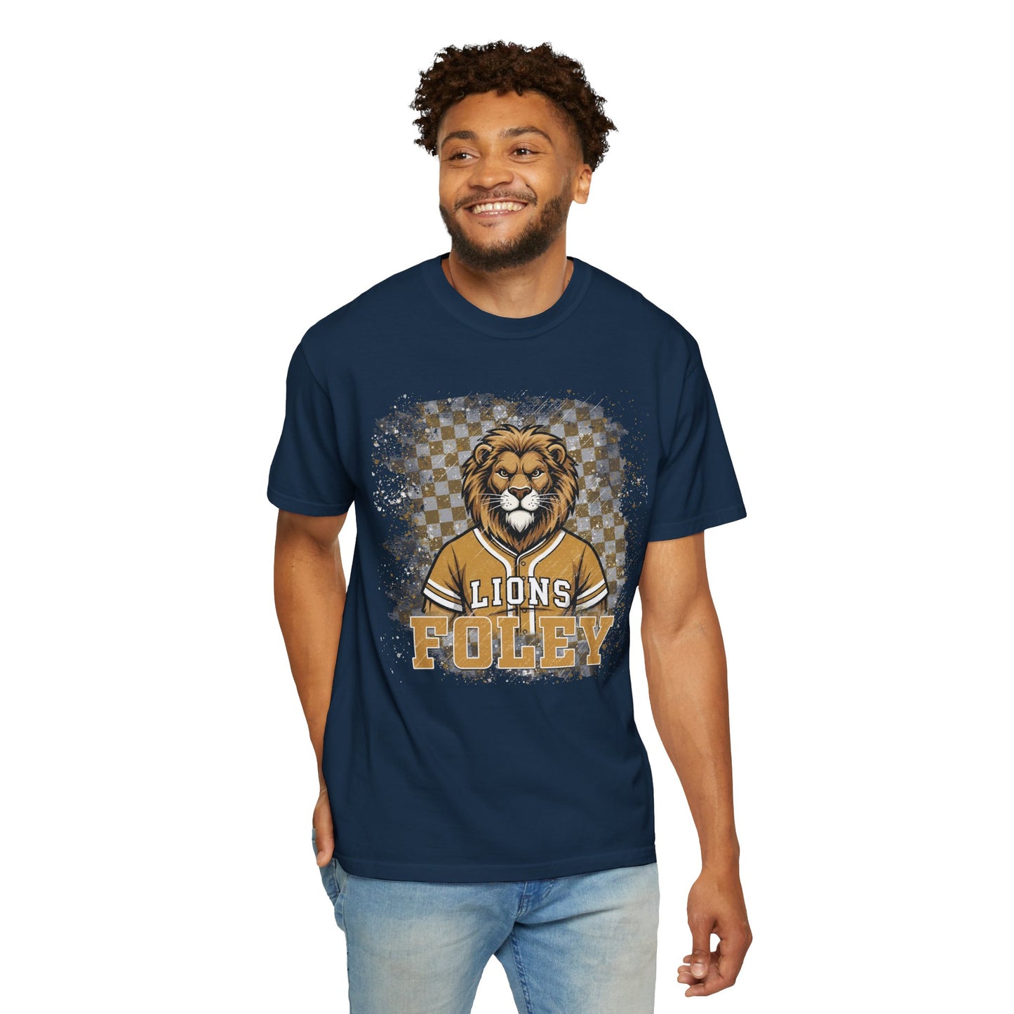 Foley Lions Grunge T-shirt - Comfort Colors