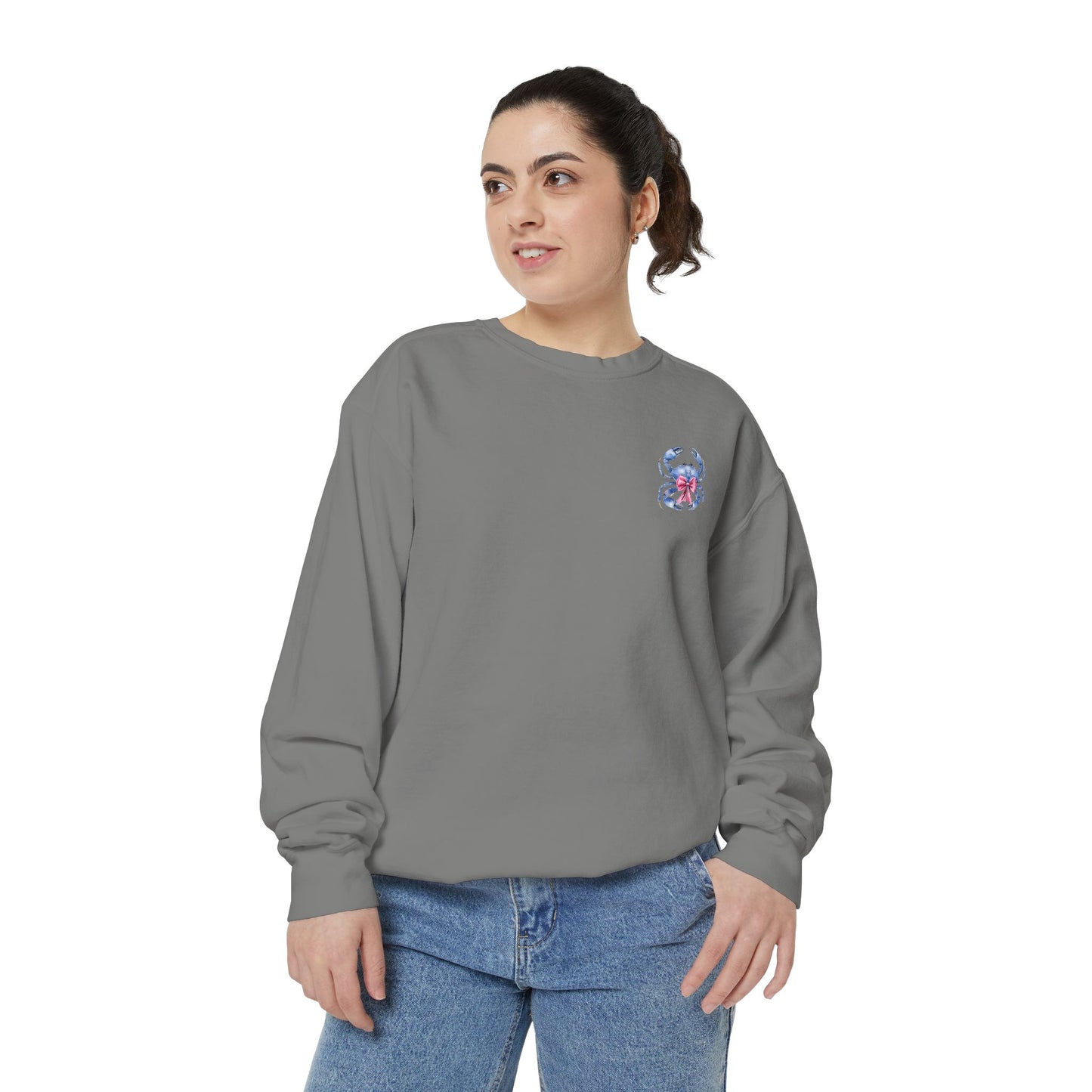 Adult Ono Island Preppy Crab Sweatshirt - Comfort Colors