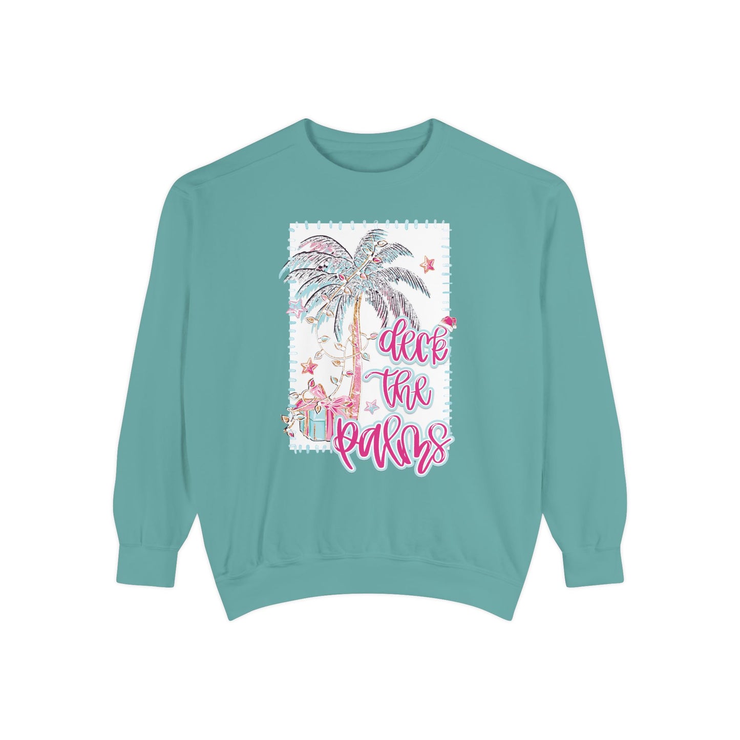 Deck the Palms Sweatshirt - Comfort Colors
