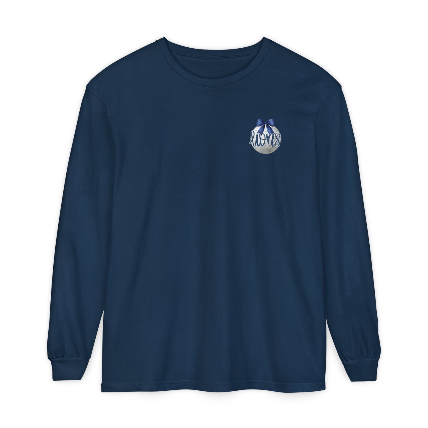 Foley Lions Volleyball Mom Long Sleeve T-Shirt- Comfort Colors