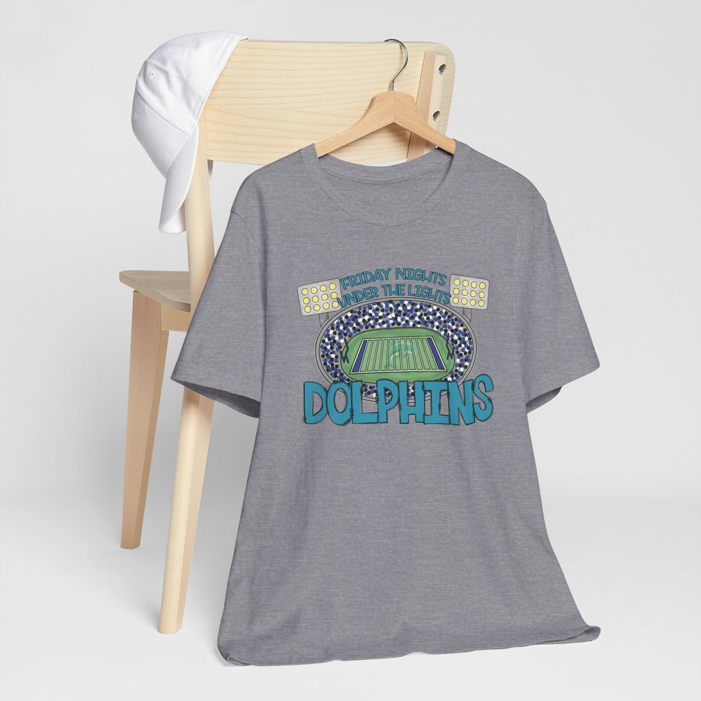 Adult Dolphins Friday Nights Under the Lights Tee