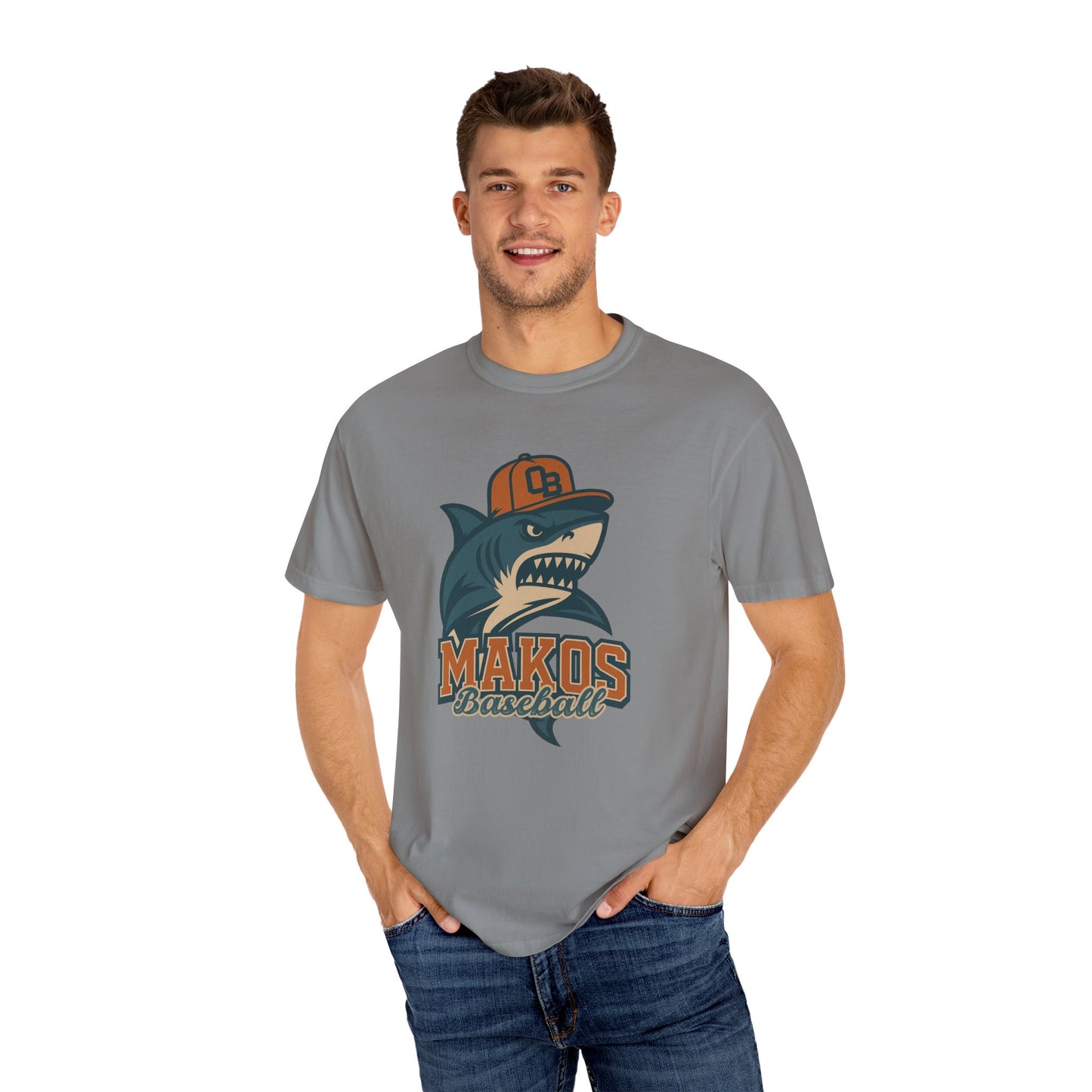 Adult Makos Baseball T-shirt - Comfort Colors