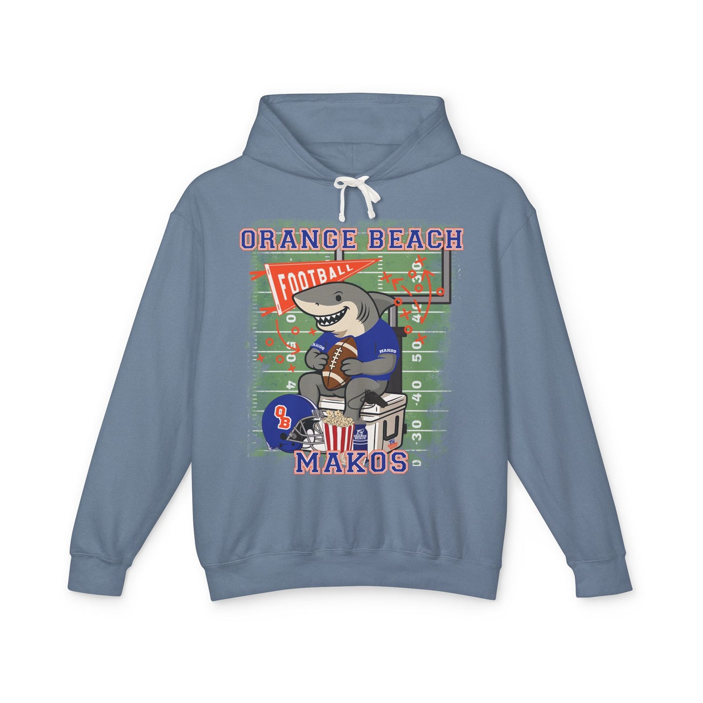 Adult Makos Tailgate Time Hoodie - Comfort Colors