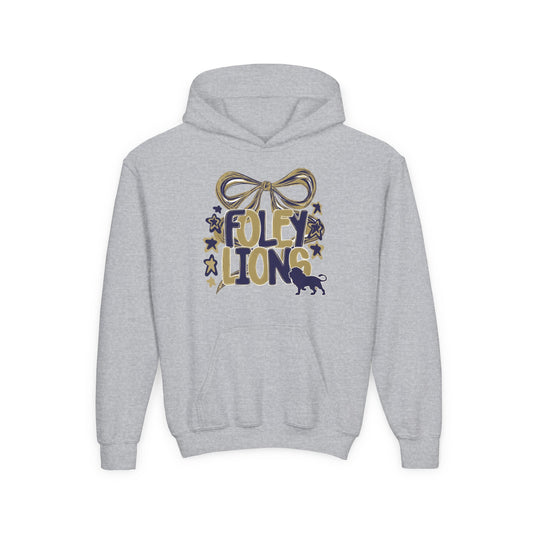 Foley Lions Bow Hoodie - Gildan
