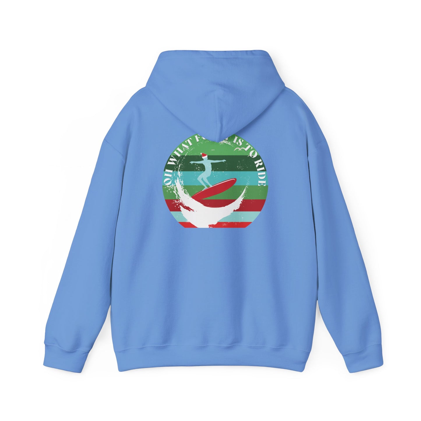 Adult Christmas Surf Hoodie - Gildan