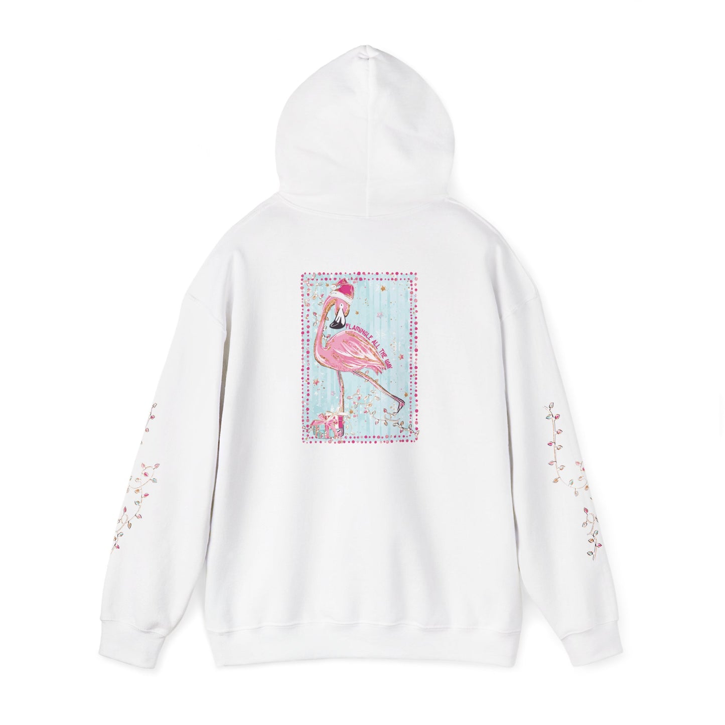 Flamingo Flamingle All The Way Hoodie - Gildan