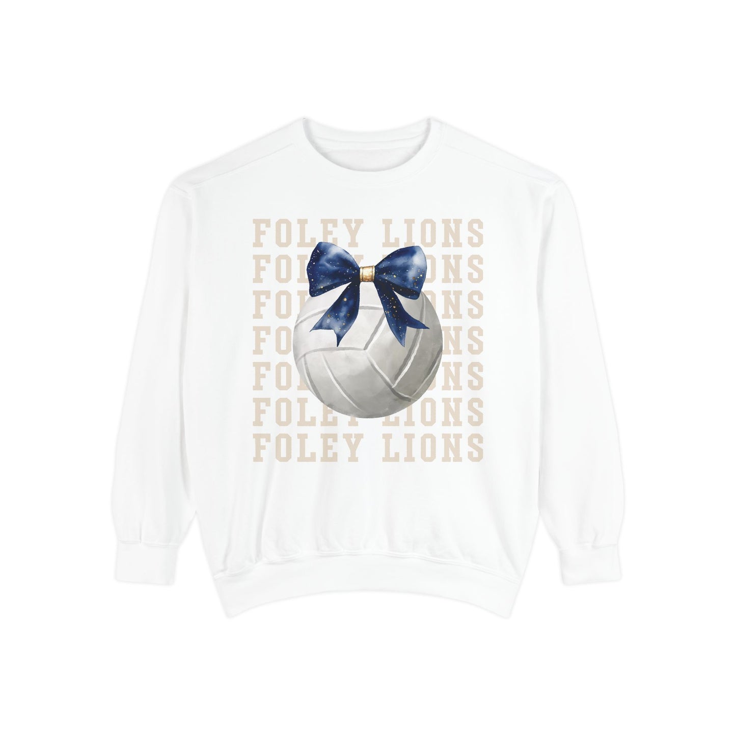 Foley Lions Volleyball Coquette Sweatshirt - Comfort Colors