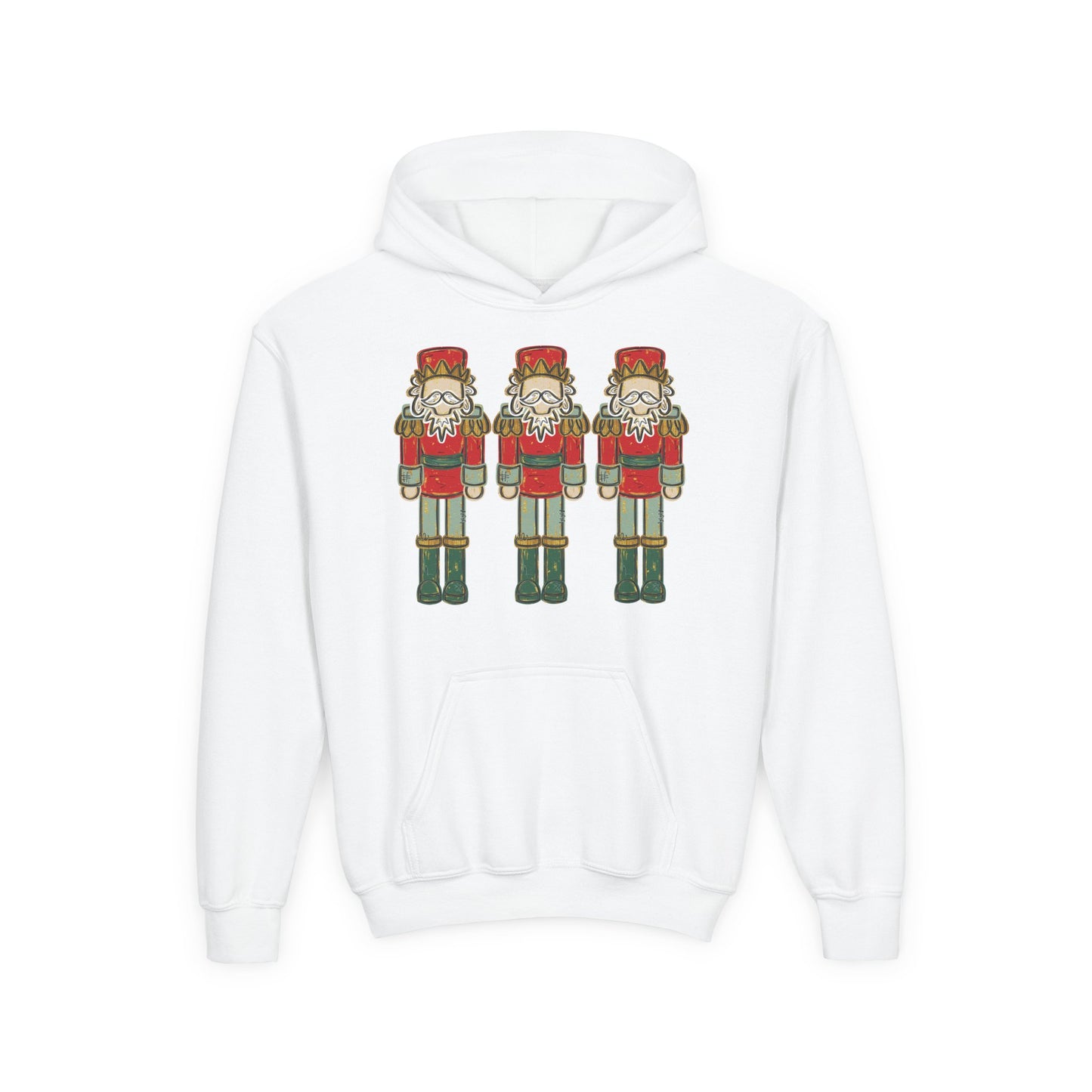 Red/Green Nutcracker Hoodie - Gildan
