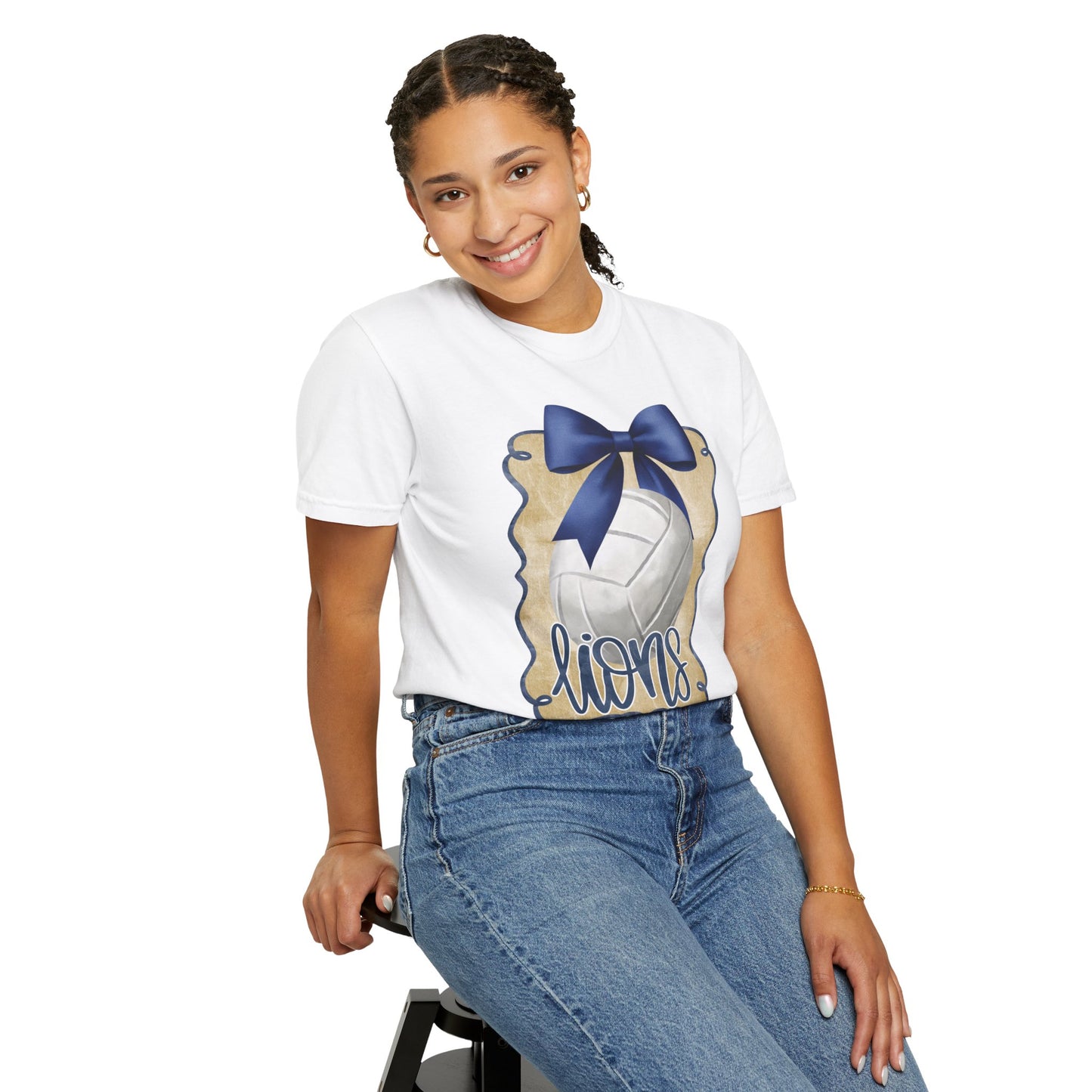 Adult Foley Lions Volleyball Tee - Comfort Colors
