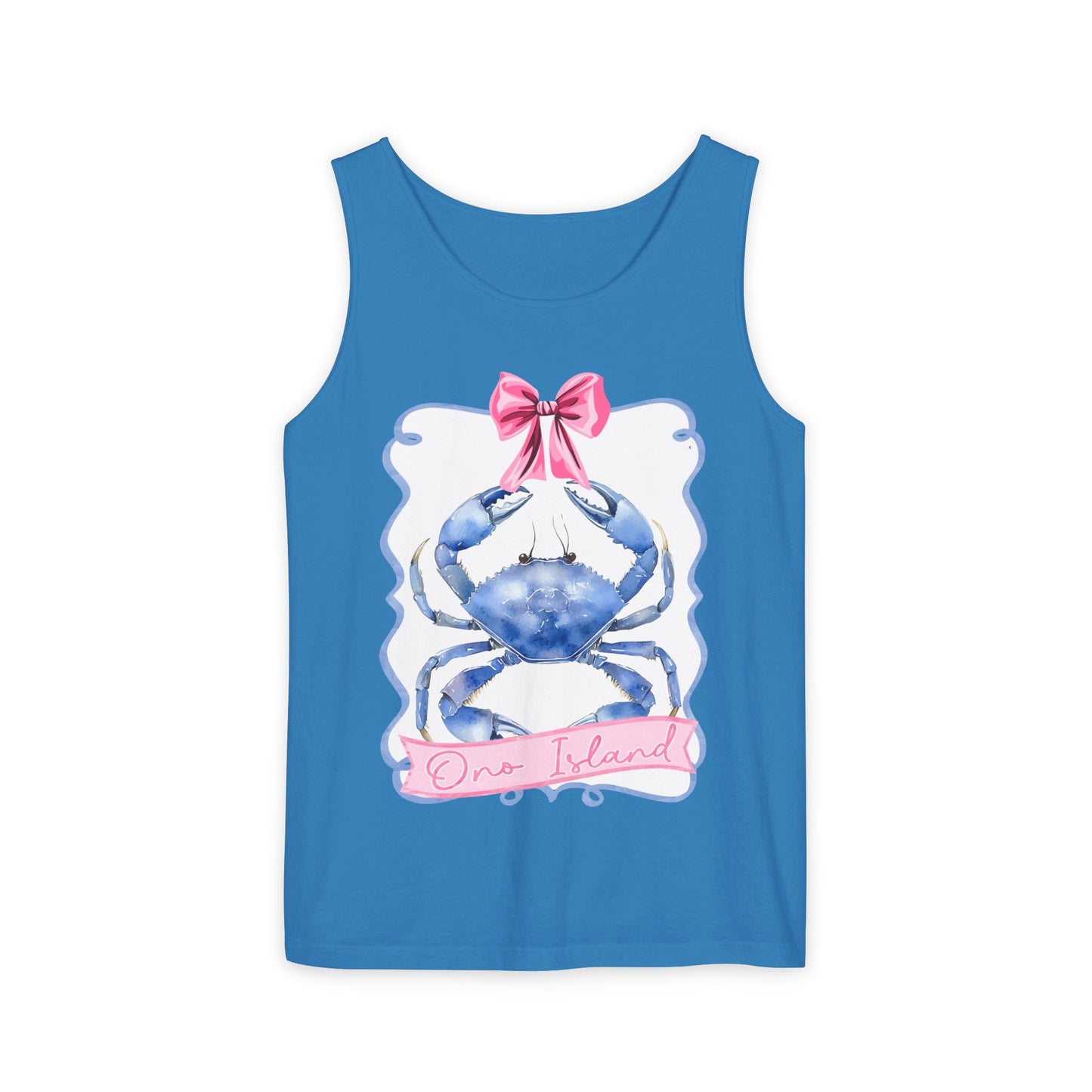 Ono Island Preppy Crab Tank Top - Comfort Colors
