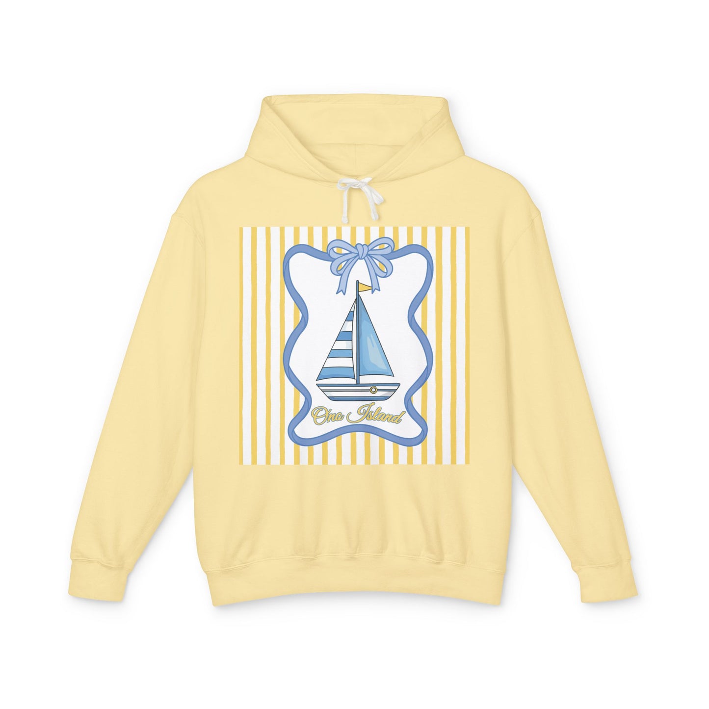 Adult Coquette Sailboat Hooded Sweatshirt - Comfort Colors