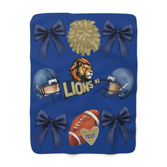 Lions Spirit Sherpa Fleece Blanket