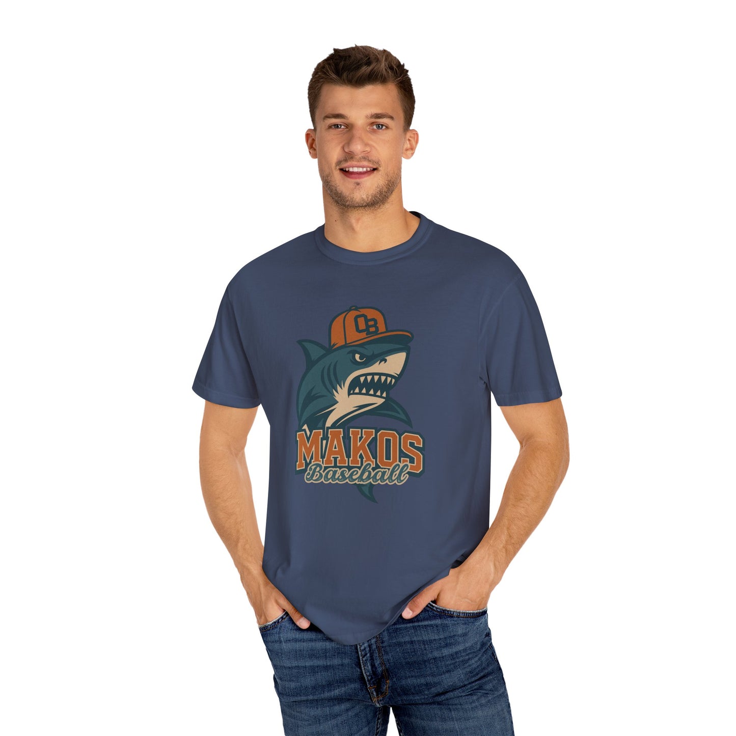 Adult Makos Baseball T-shirt - Comfort Colors