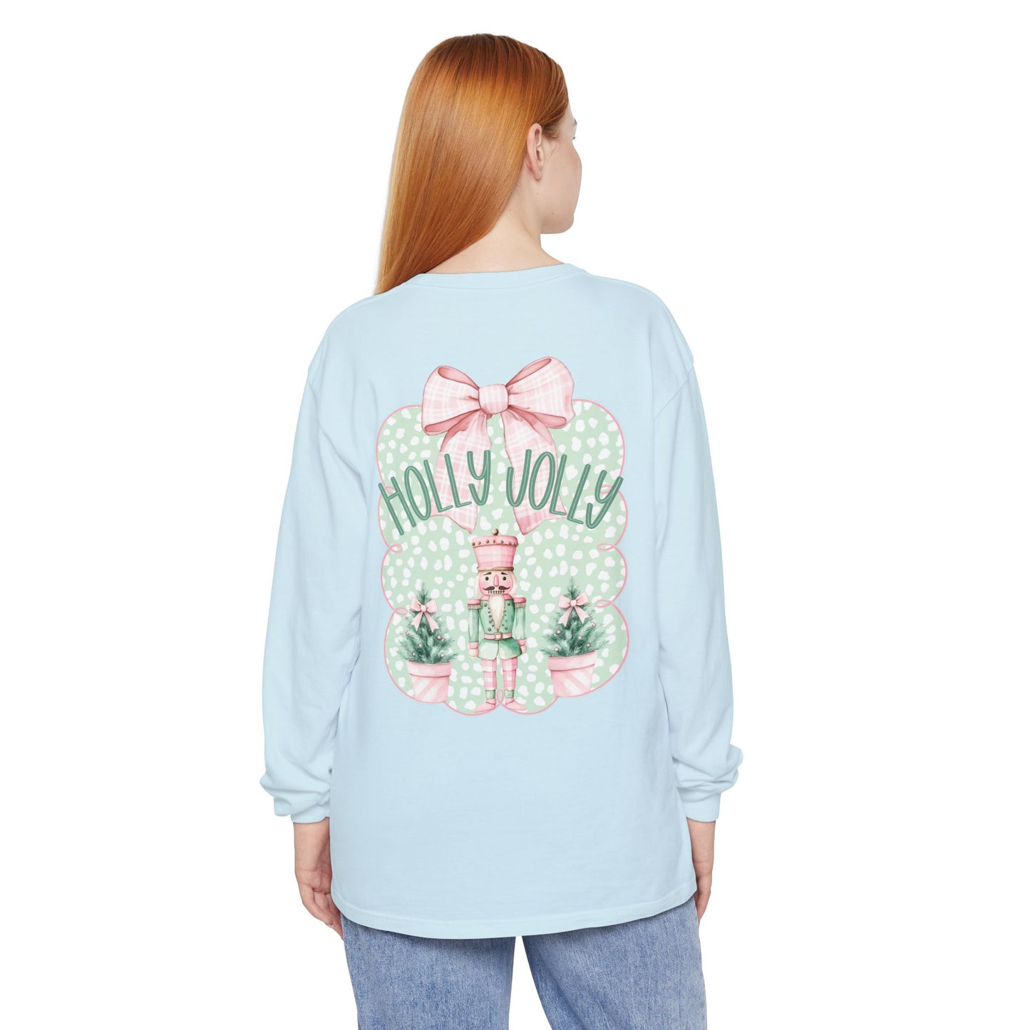 Holly Jolly Long Sleeve Tee - Comfort Colors