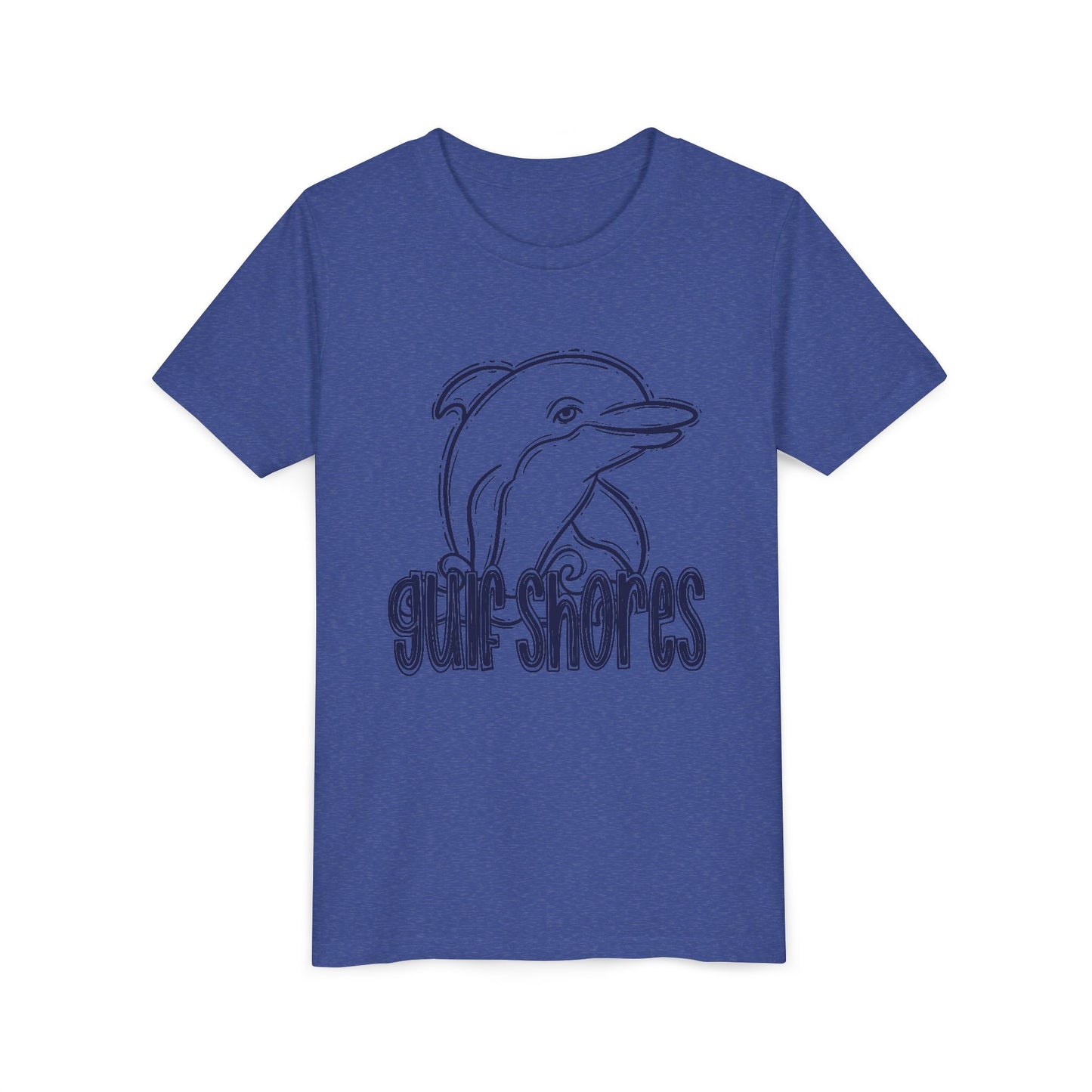 Youth Dolphin Sketch Tee - Bella Canvas