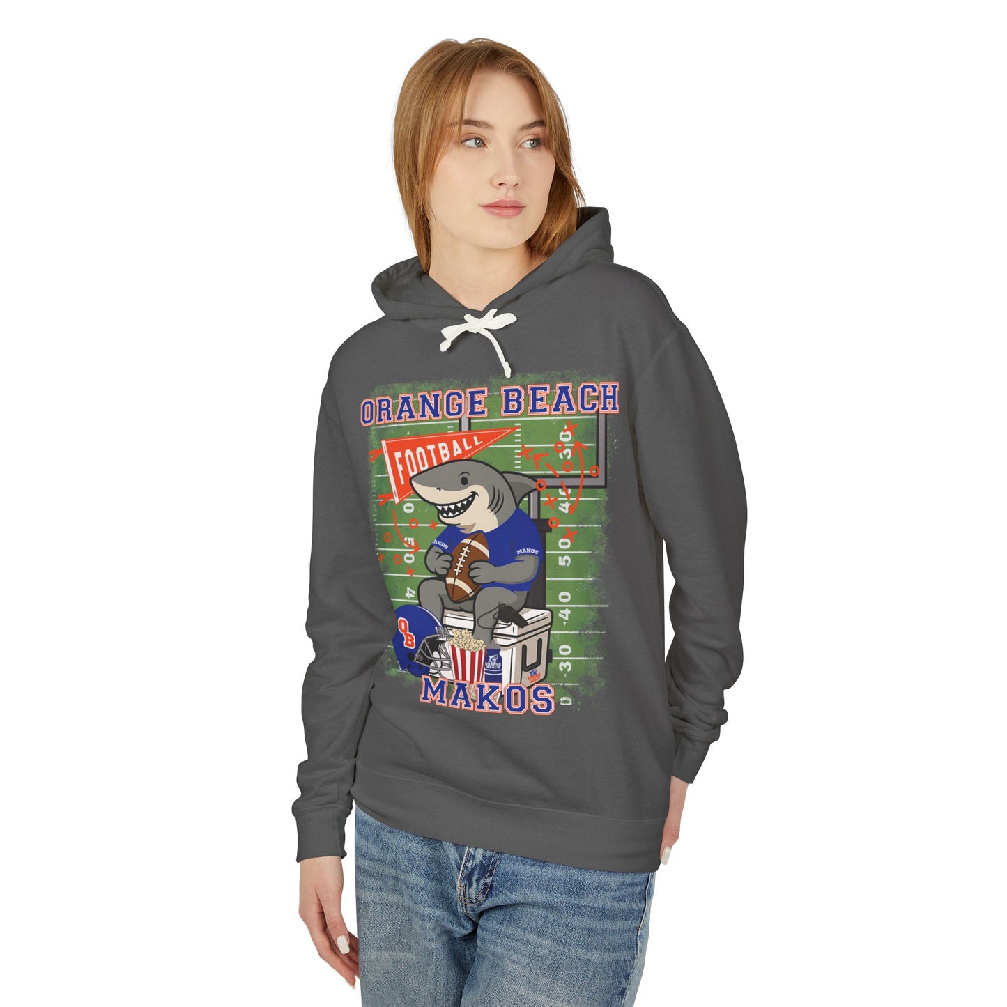Adult Makos Tailgate Time Hoodie - Comfort Colors