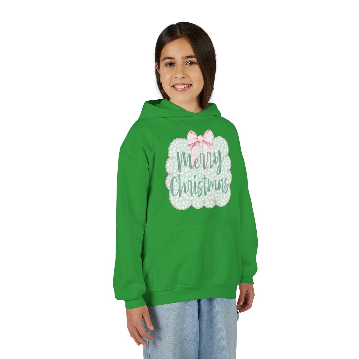 Merry Christmas Youth Hoodie - Gildan