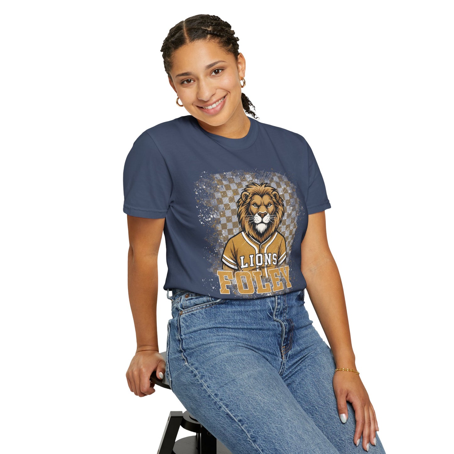 Foley Lions Grunge T-shirt - Comfort Colors