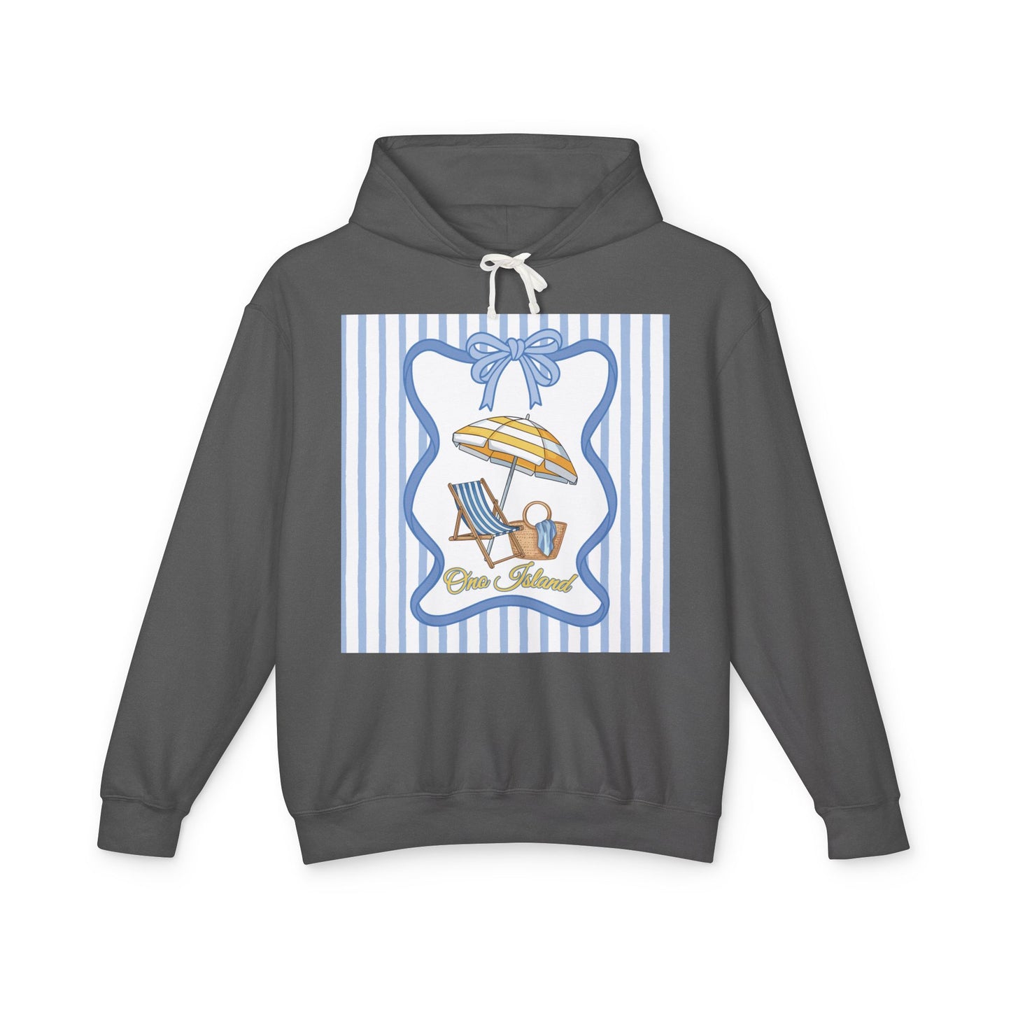 Adult Coquette Beachy Ono Island Unisex Lightweight Hooded Sweatshirt - Comfort Colors
