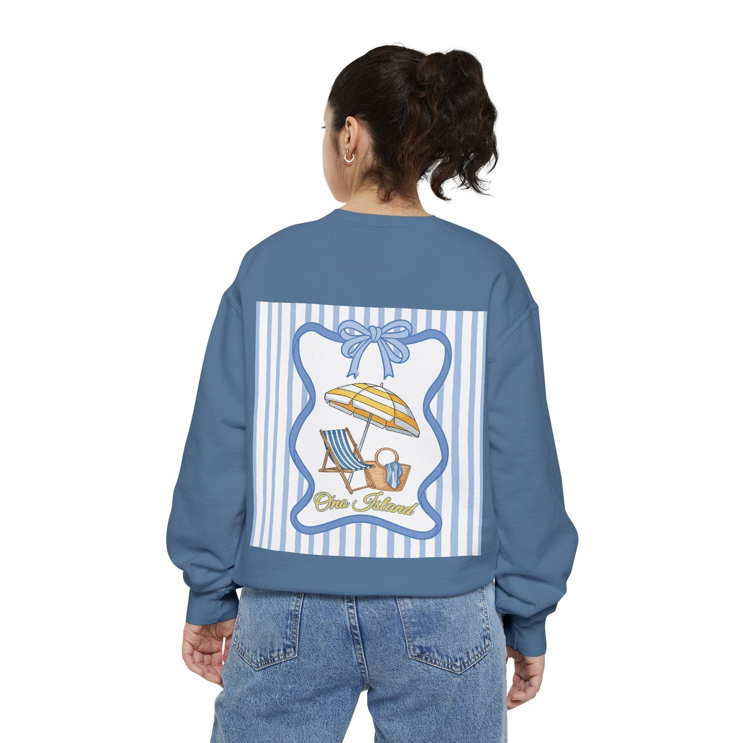 Adult Coquette Beachy Ono Island Sweatshirt - Comfort Colors