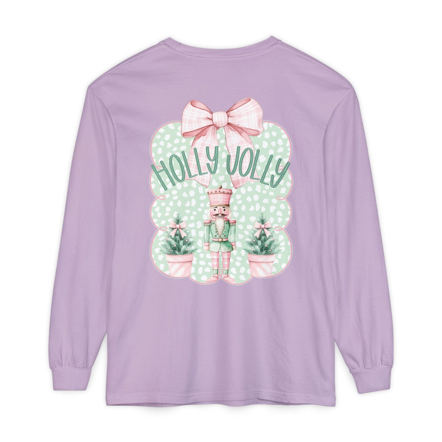 Holly Jolly Long Sleeve Tee - Comfort Colors