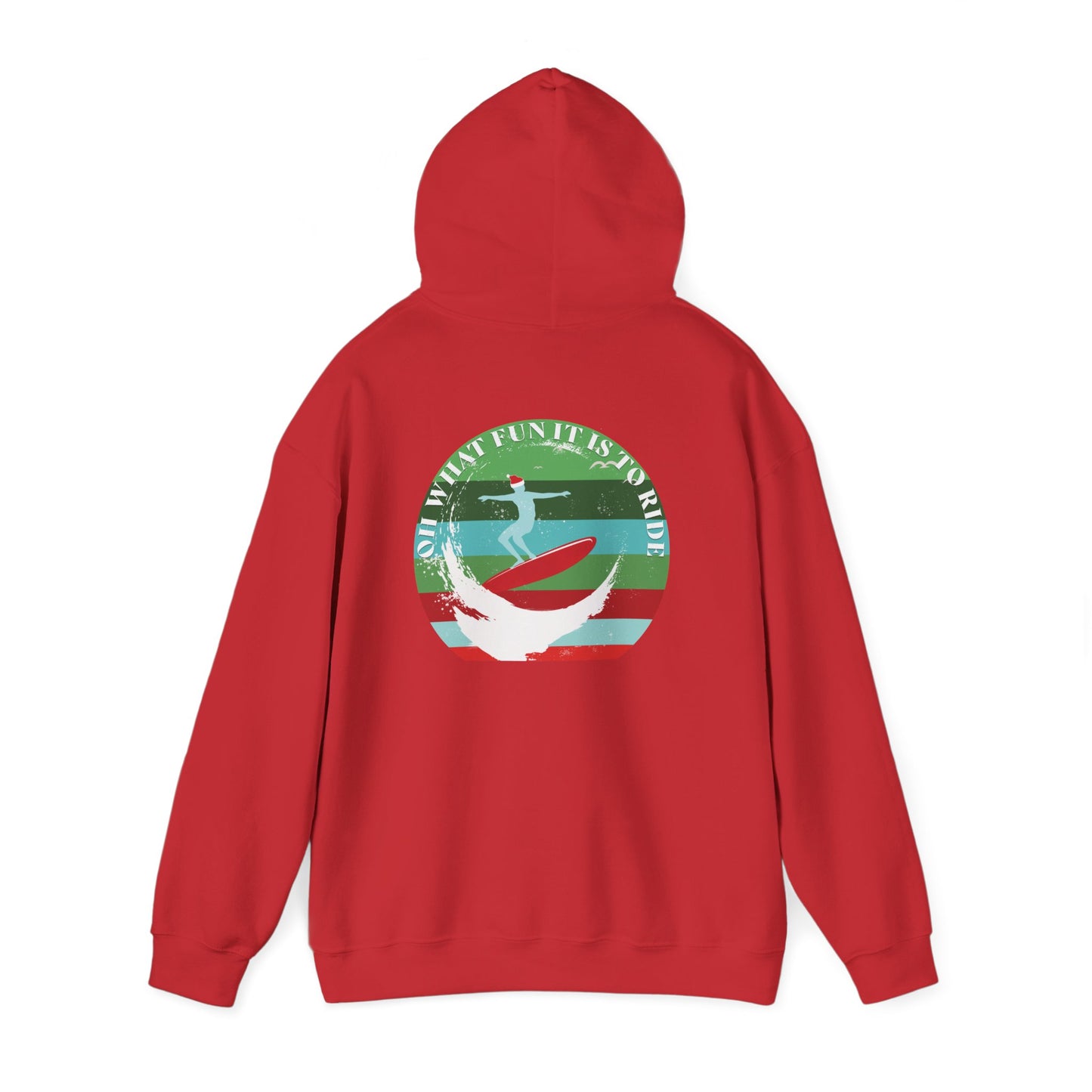Adult Christmas Surf Hoodie - Gildan