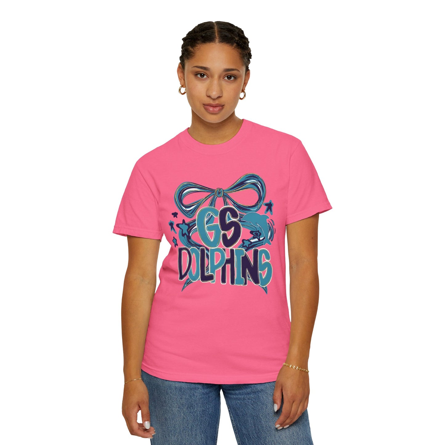 Adult GS Dolphins Bow - Comfort Colors