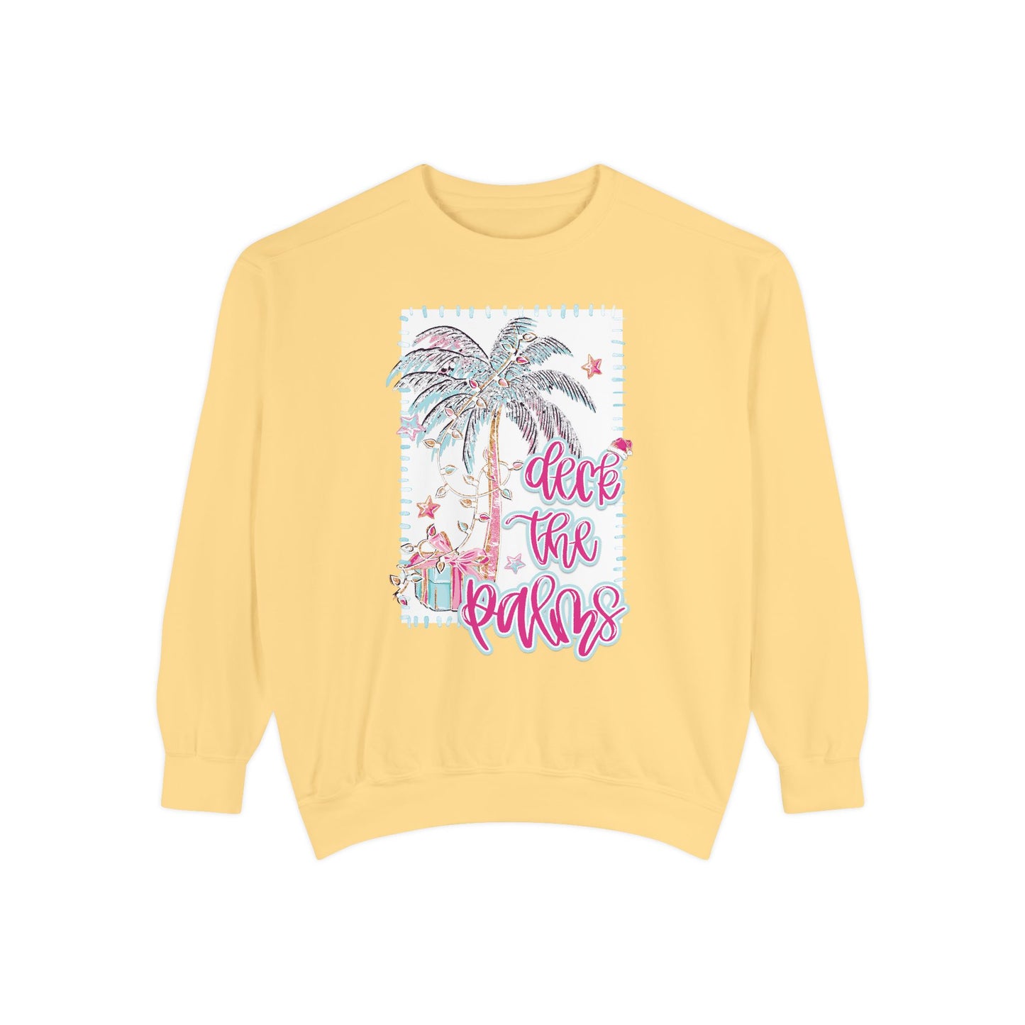 Deck the Palms Sweatshirt - Comfort Colors