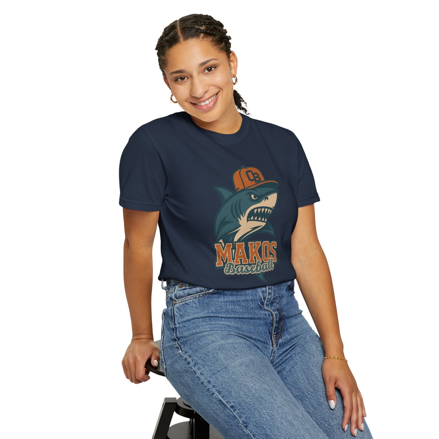 Adult Makos Baseball T-shirt - Comfort Colors