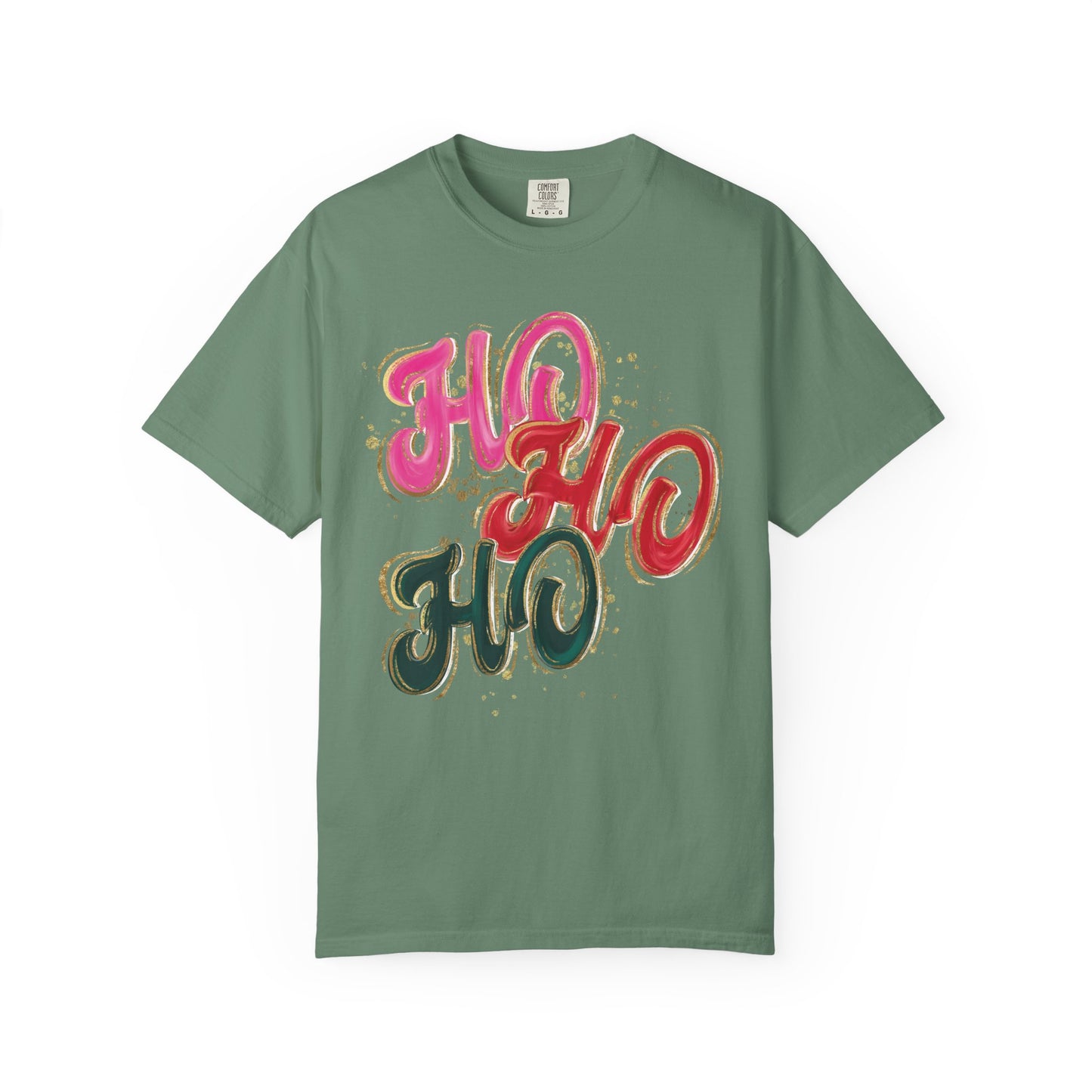 Ho Ho Ho Christmas Tee- Comfort Colors