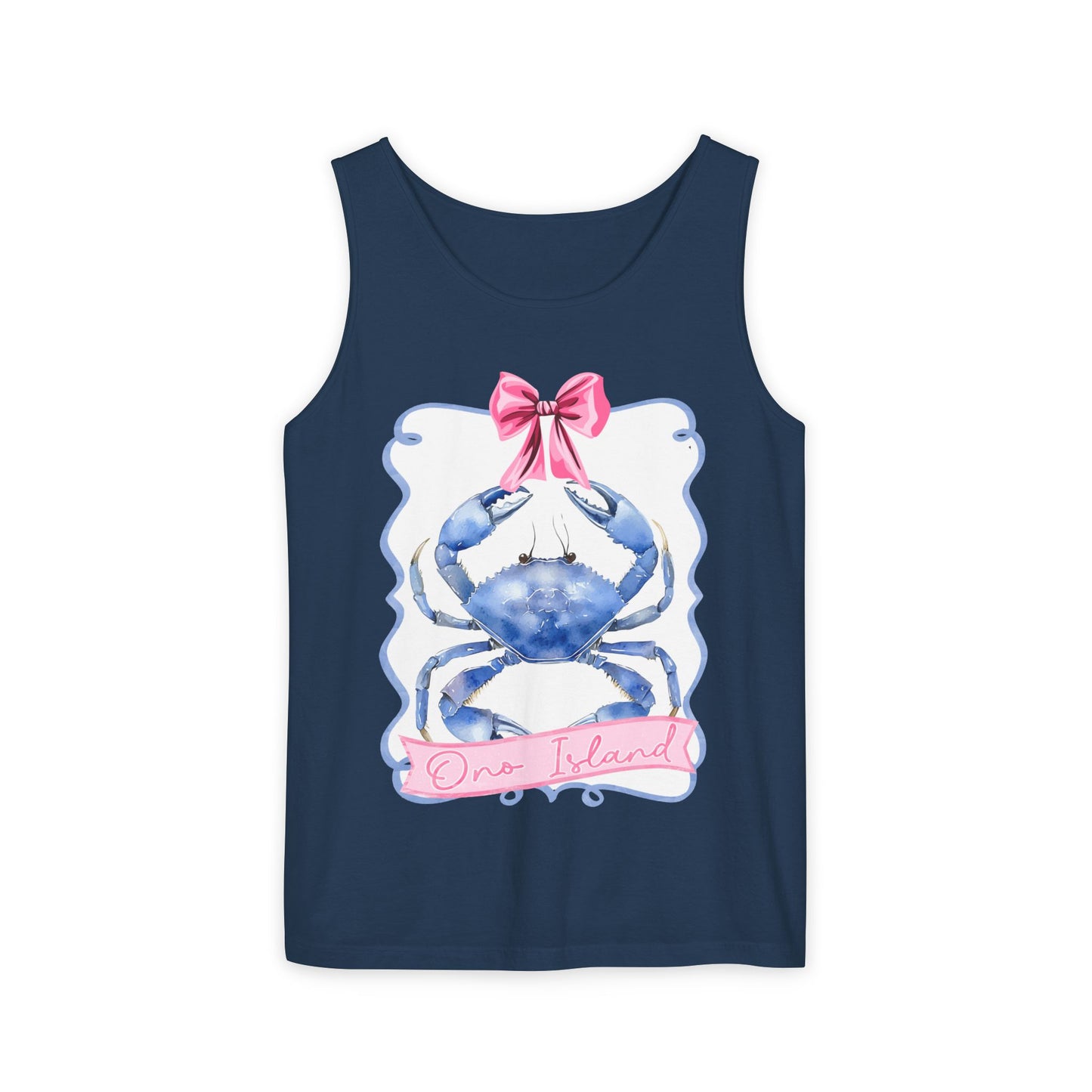 Ono Island Preppy Crab Tank Top - Comfort Colors