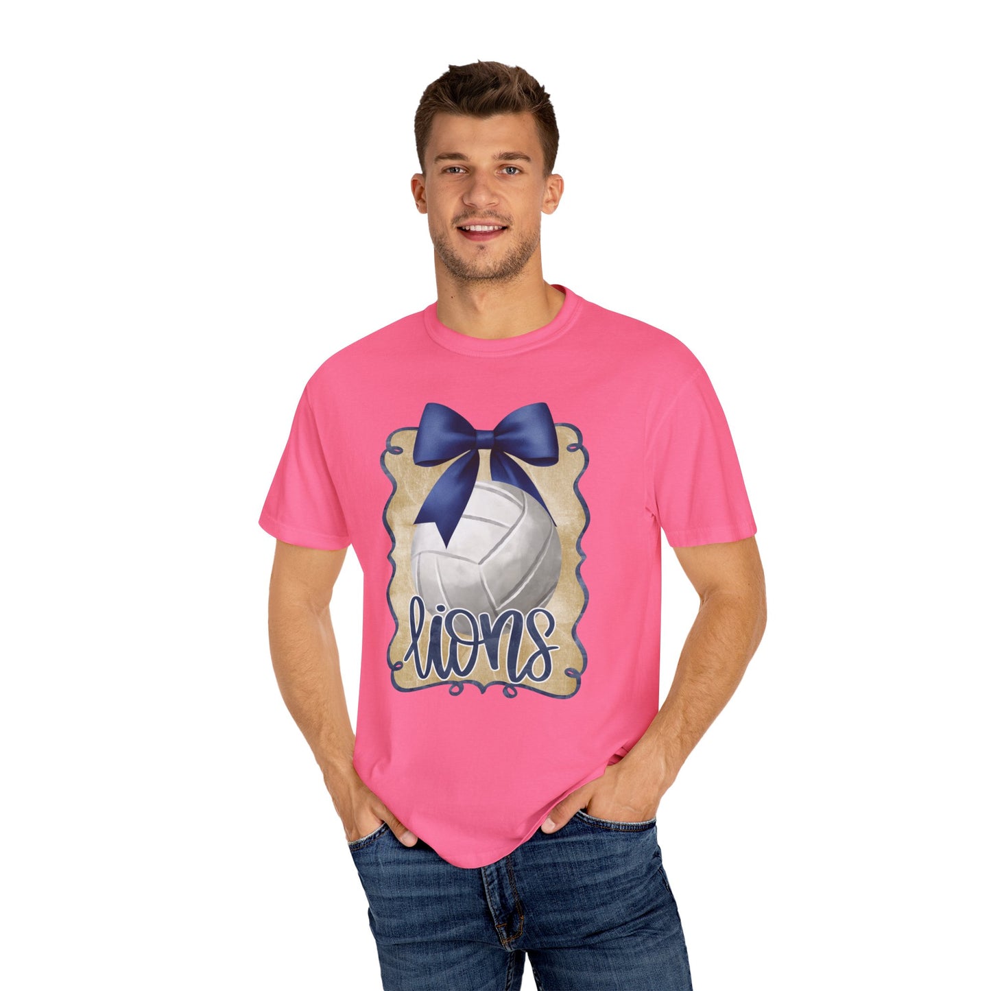 Adult Foley Lions Volleyball Tee - Comfort Colors