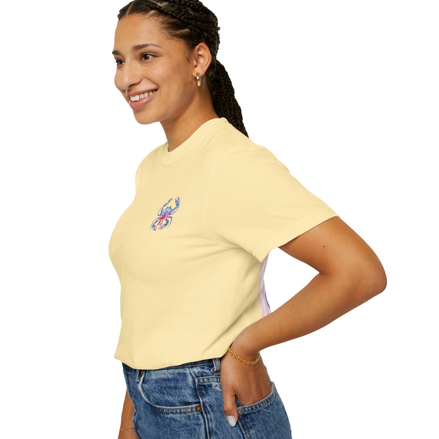 Adult Ono Island Preppy Crab Tee - Comfort Colors