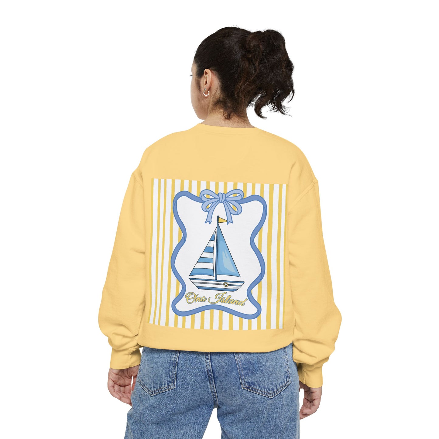 Adult Coquette Sailboat Sweatshirt - Comfort Colors