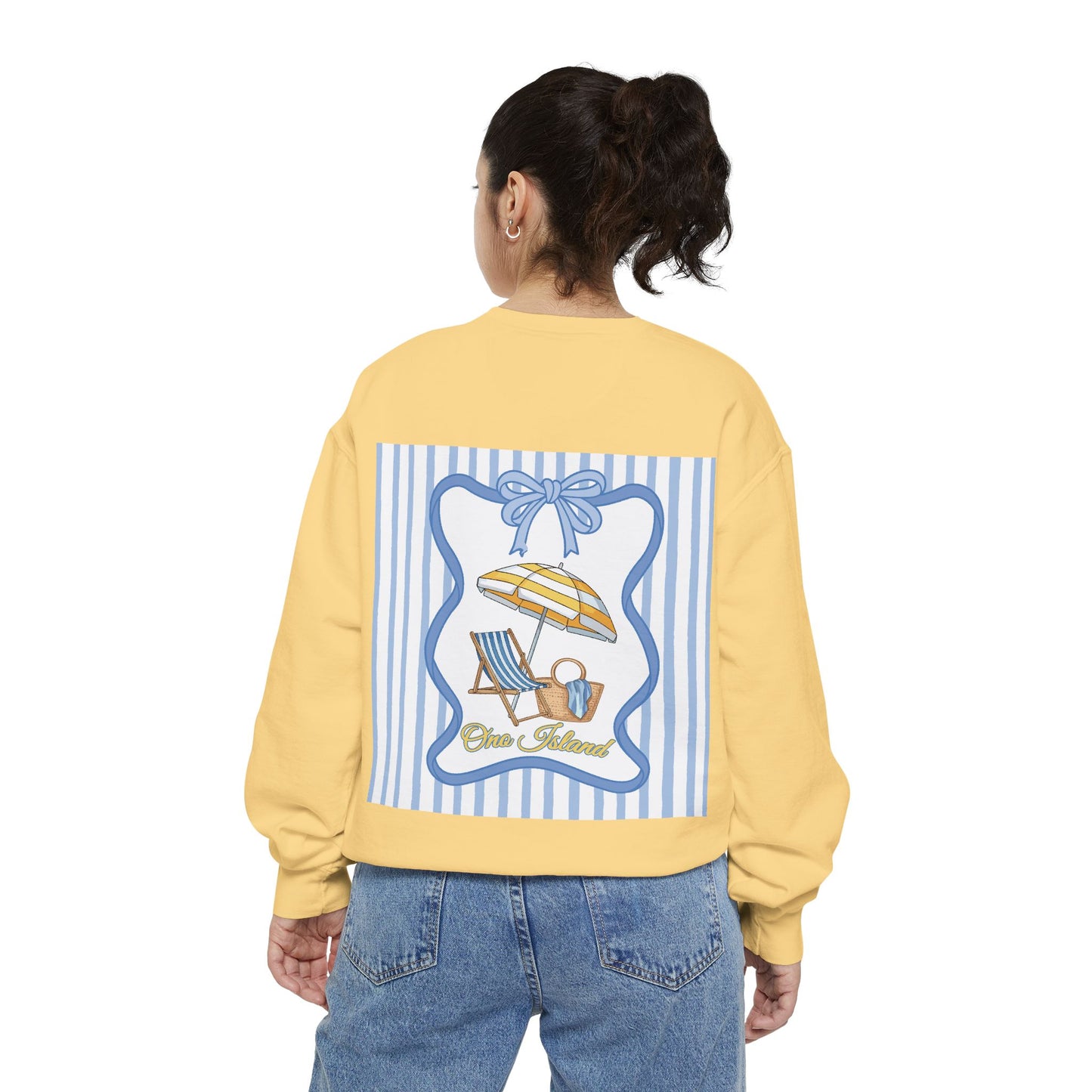 Adult Coquette Beachy Ono Island Sweatshirt - Comfort Colors