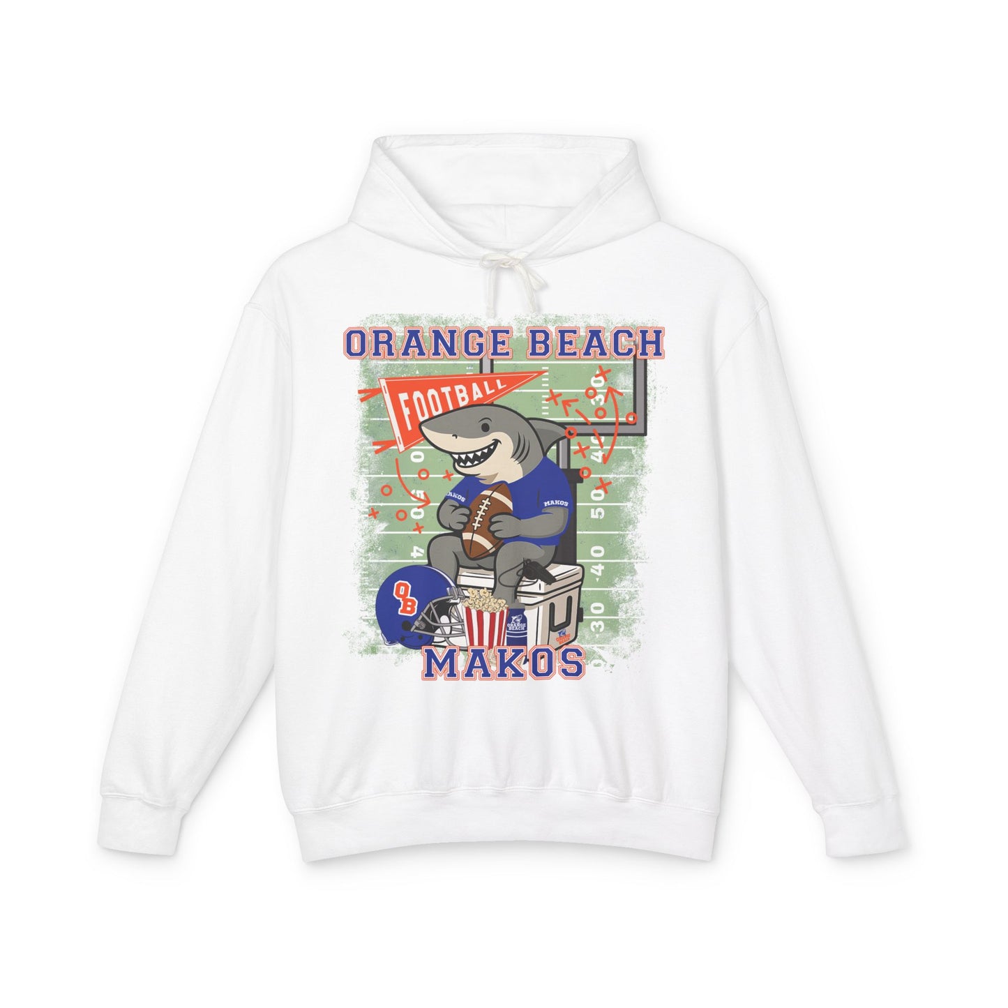 Adult Makos Tailgate Time Hoodie - Comfort Colors