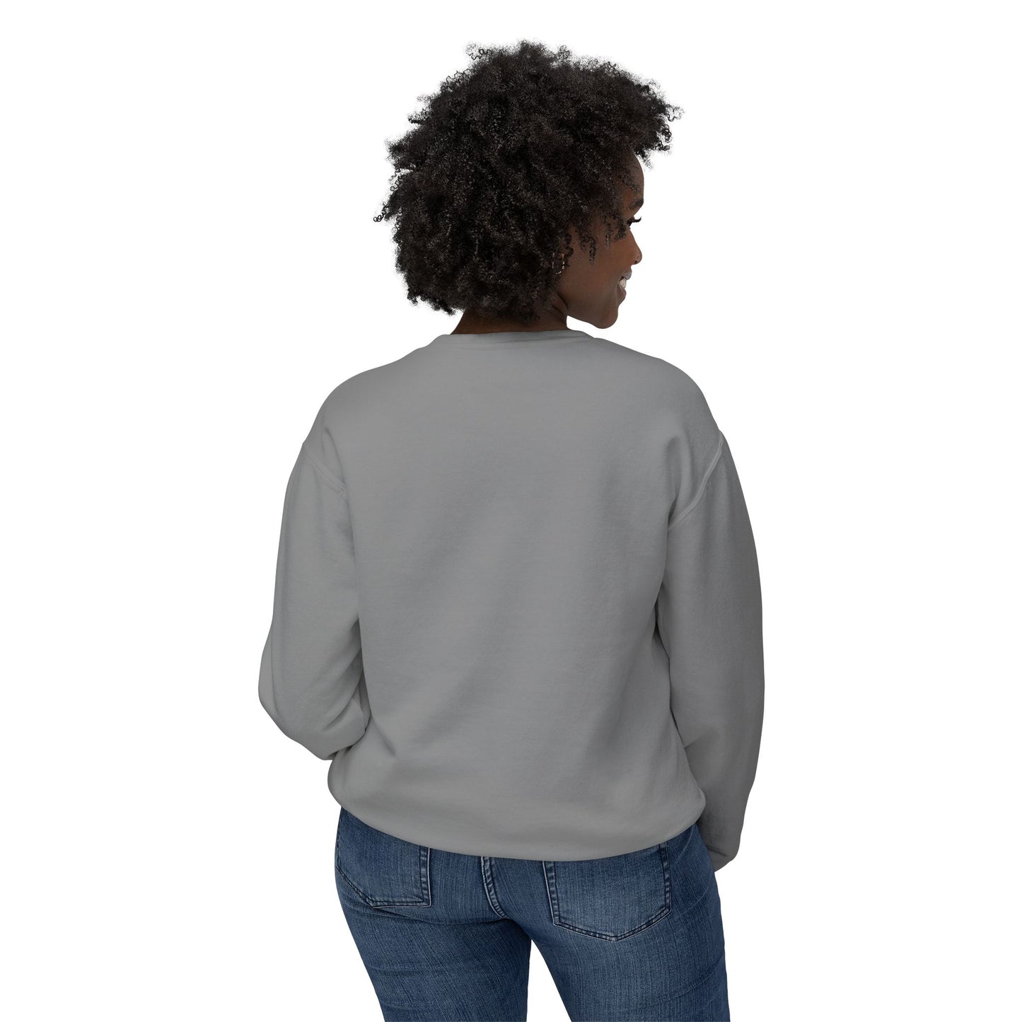 Adult Life of a Dolphin Faux Glitter Sweatshirt - Comfort Colors