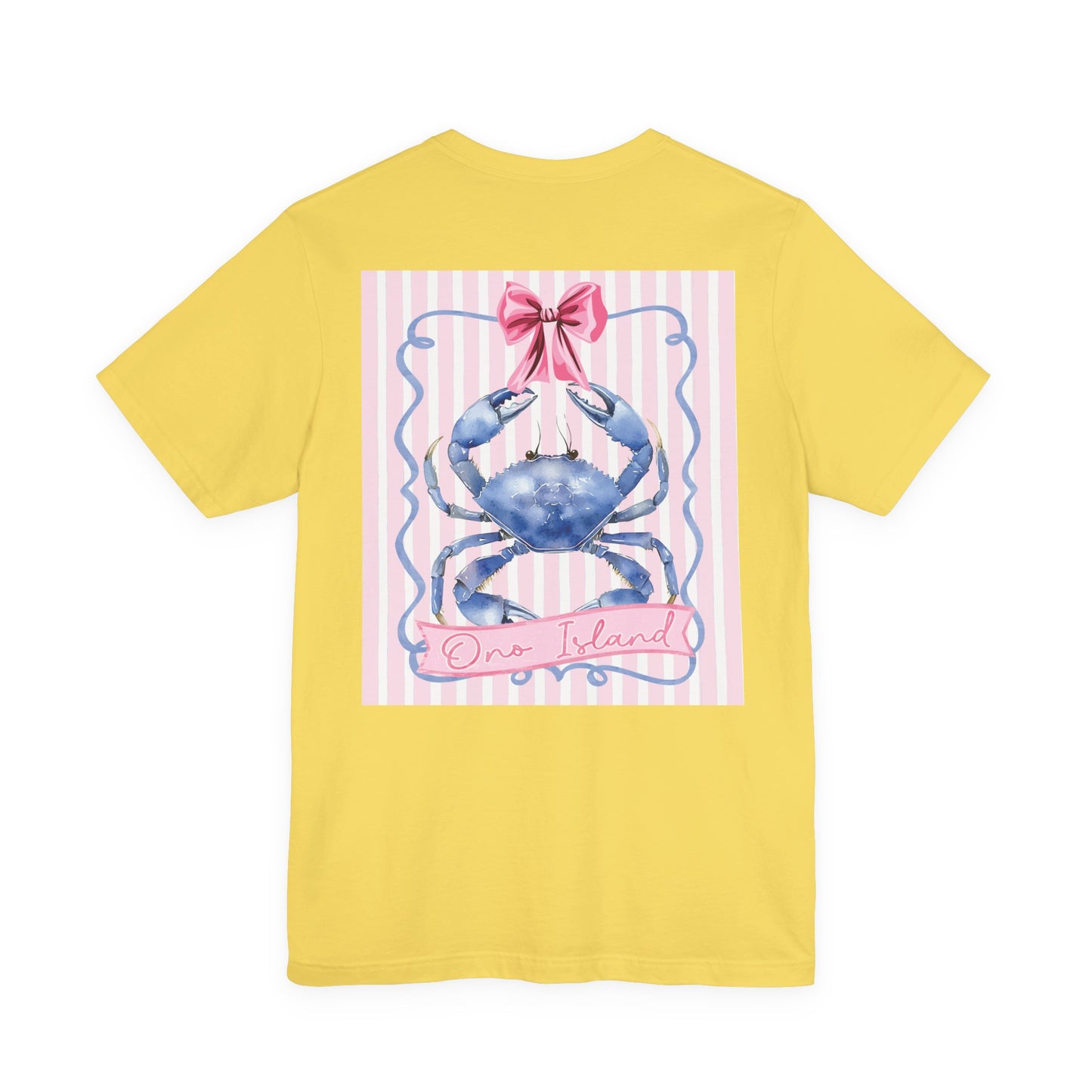Adult Ono Island Preppy Crab T-Shirt - Bella Canvas