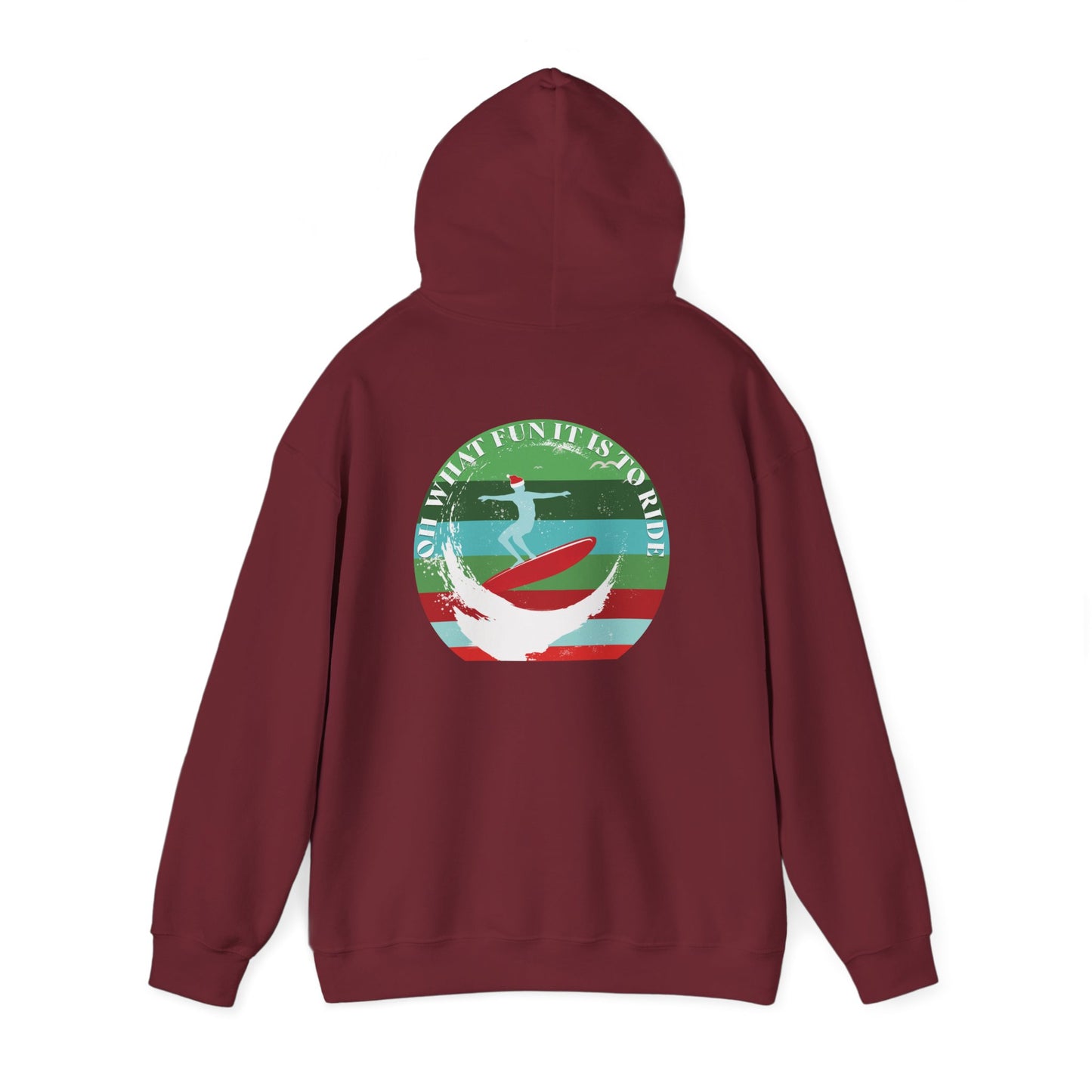 Adult Christmas Surf Hoodie - Gildan