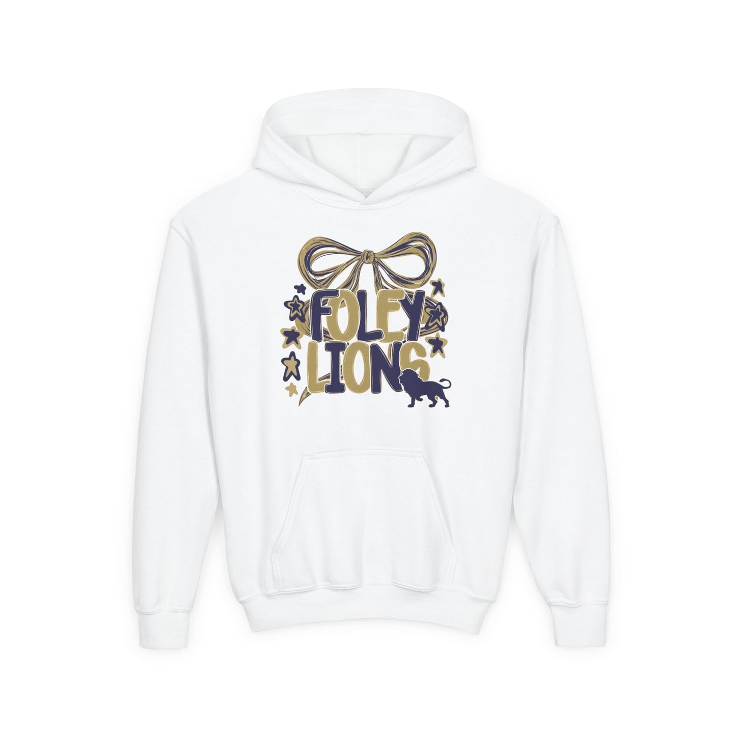 Foley Lions Bow Hoodie - Gildan