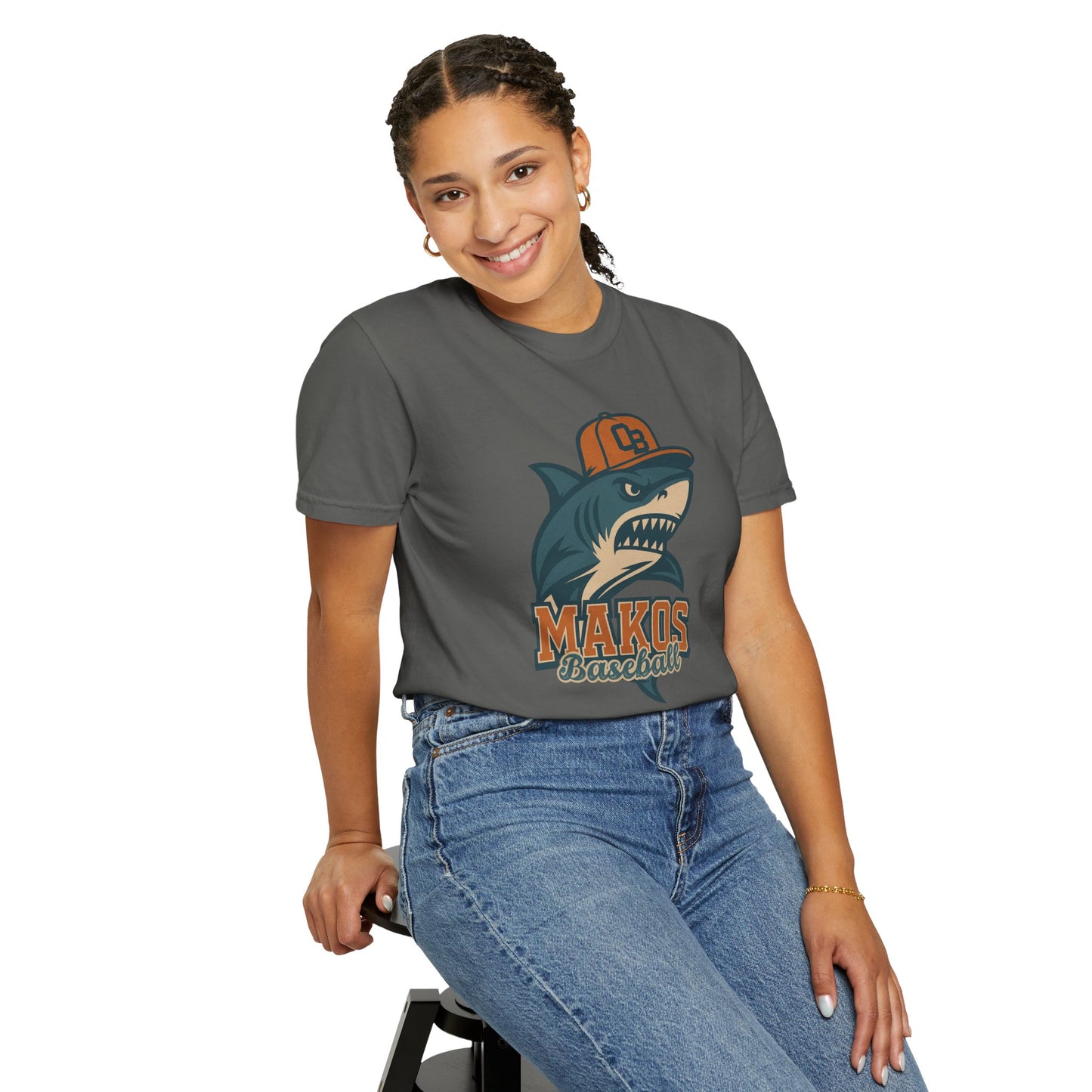 Adult Makos Baseball T-shirt - Comfort Colors