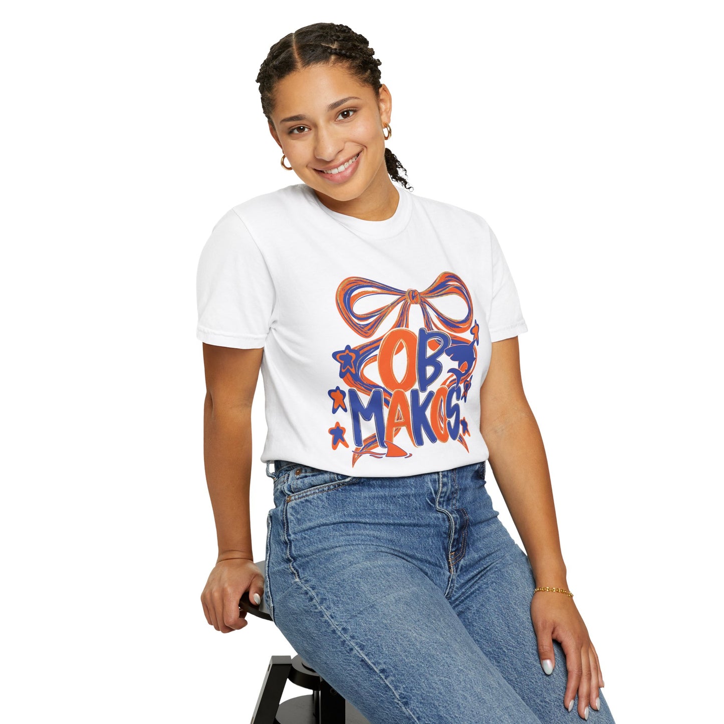 Adult OB Makos Bow Tee - Comfort Colors