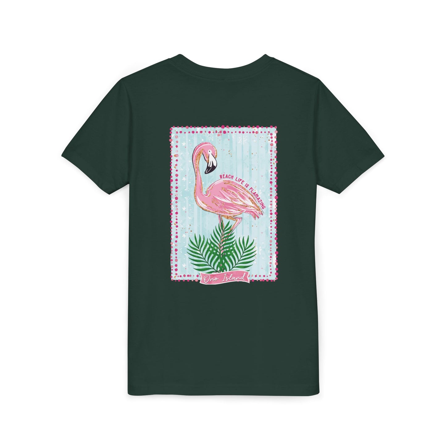 Beach Life is Flamazing Flamingo Tee - Bella Canvas