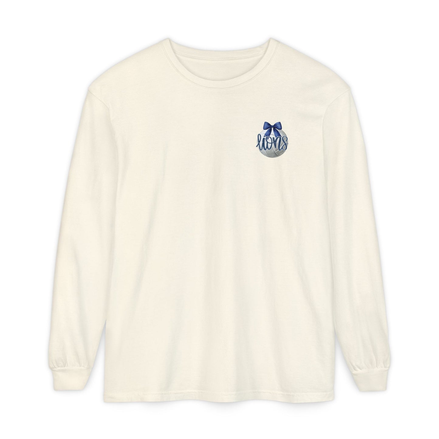 Foley Lions Volleyball Mom Long Sleeve T-Shirt- Comfort Colors