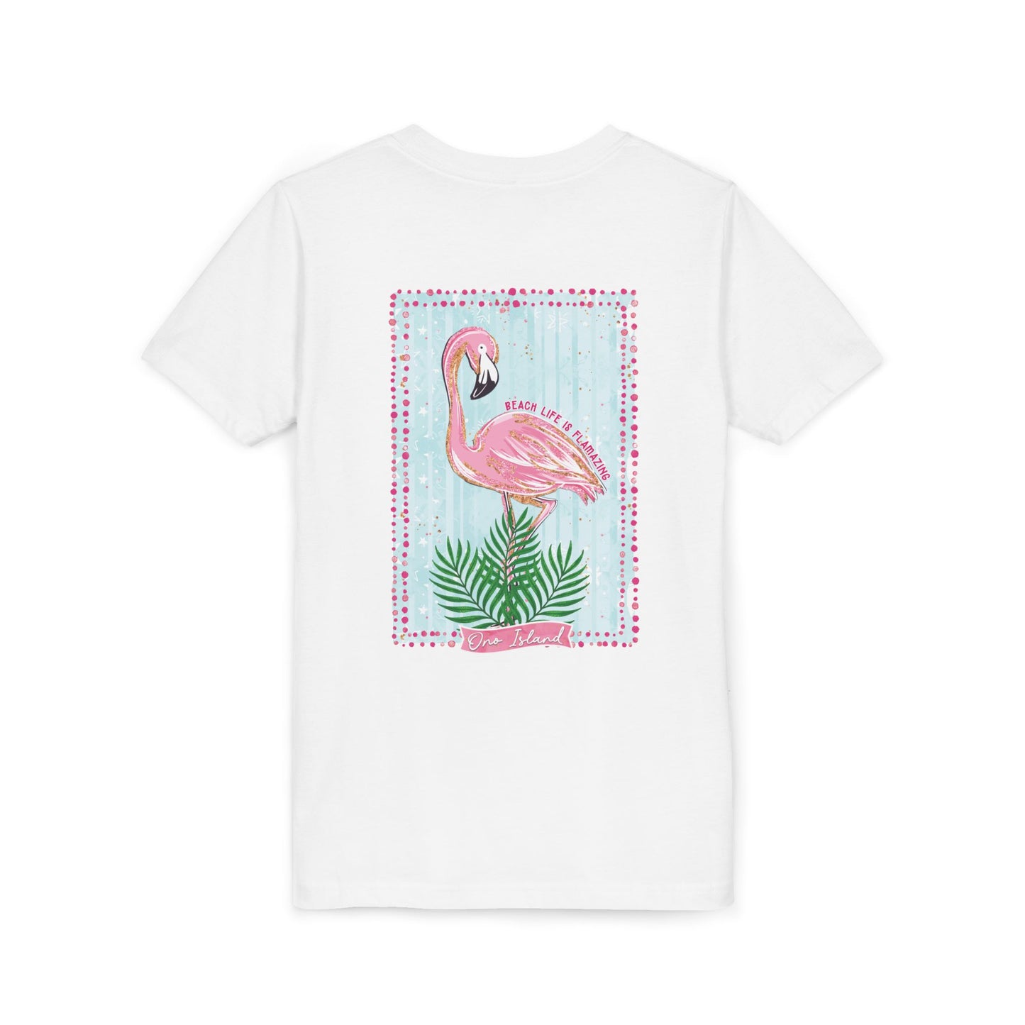 Beach Life is Flamazing Flamingo Tee - Bella Canvas